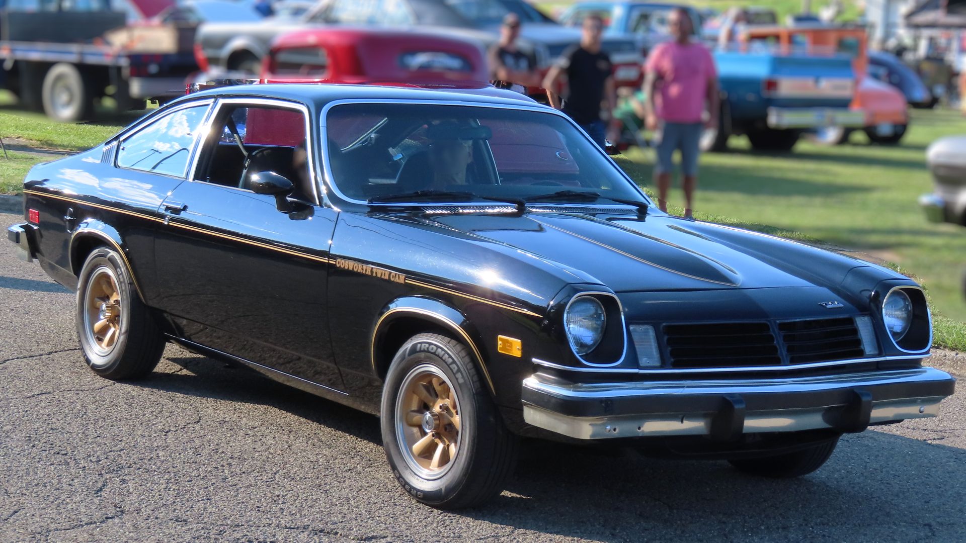 1975 Chevrolet Vega Cosworth photographed at the June 24th, 2024 Cruisin' the River Lowellville car show in Lowellville, Ohio