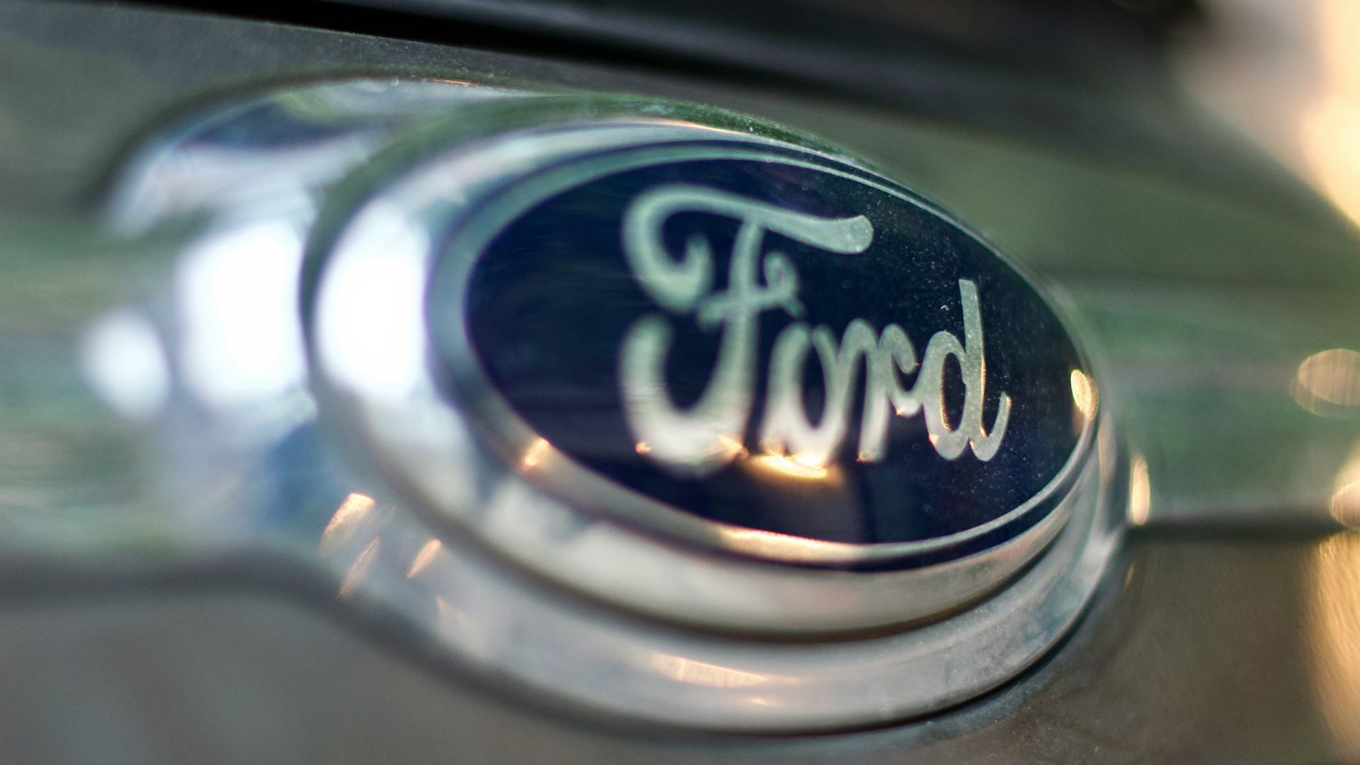 gray and black ford emblem