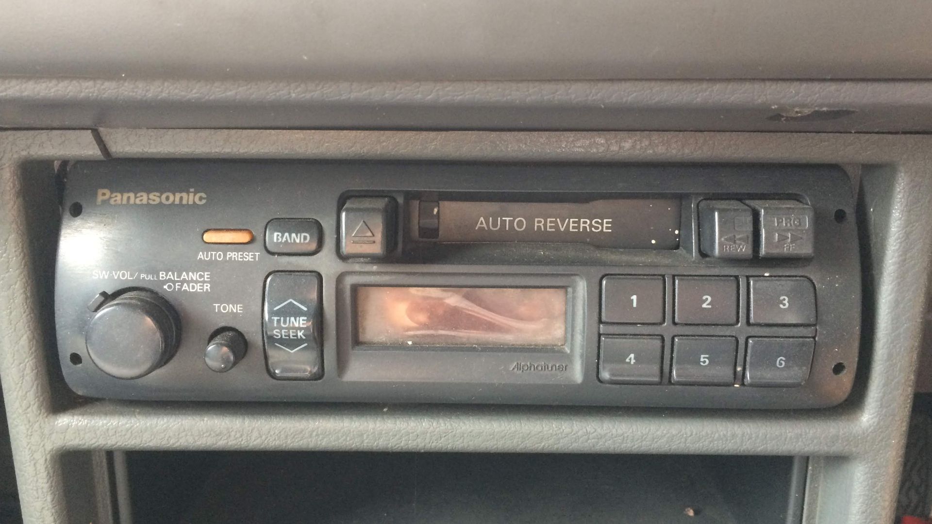 Panasonic Original Car Audio FM-AM Radio Cassette Player in-dash units on Daihatsu Applause.