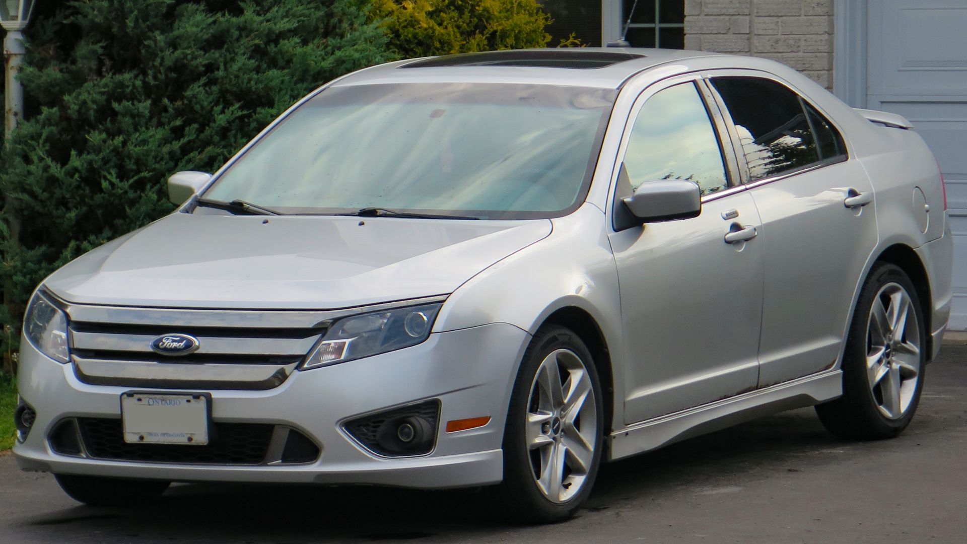 2011 Ford Fusion Sport photographed in Sault Ste. Marie, Ontario, Canada.