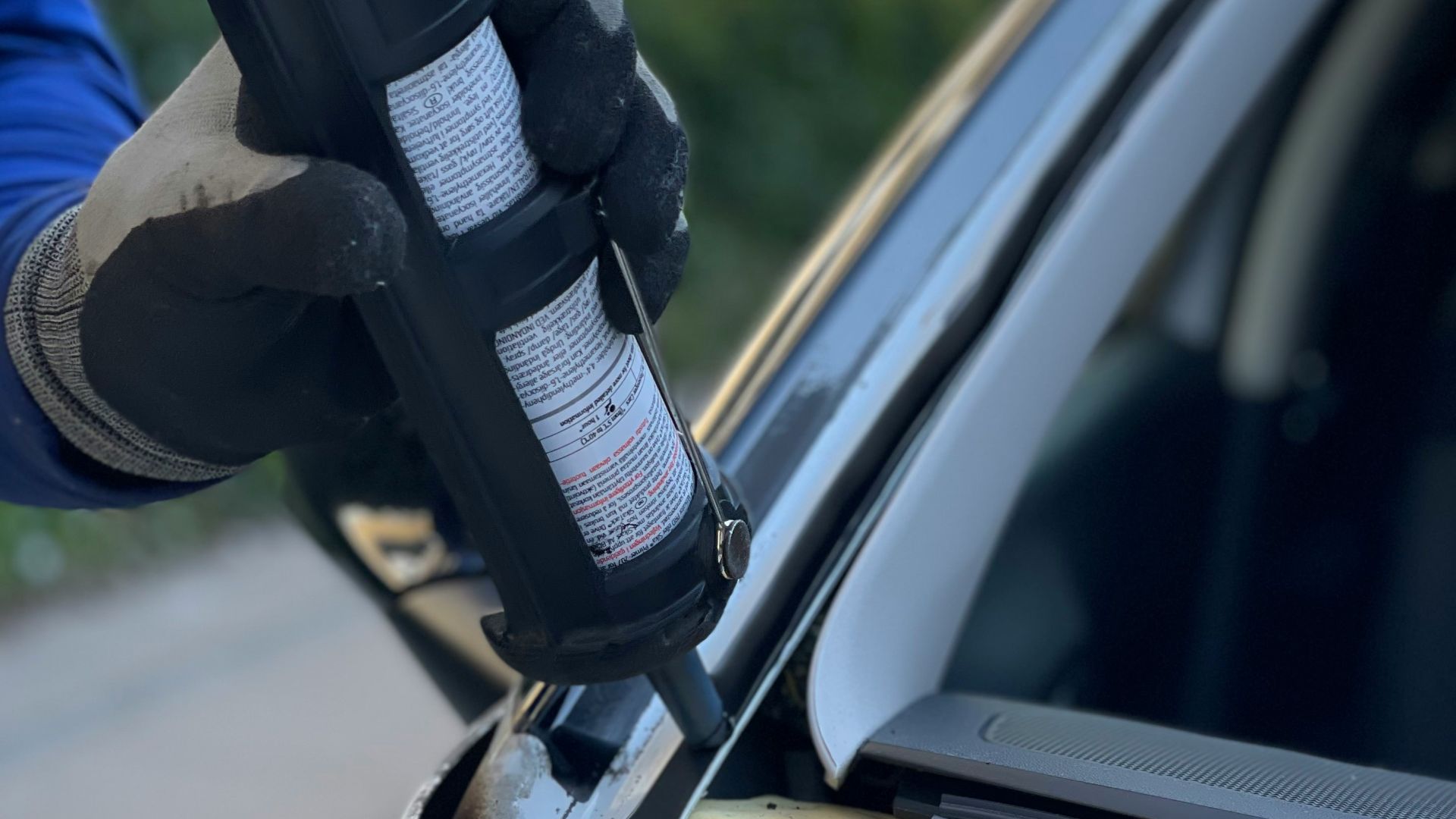 a person holding a bottle