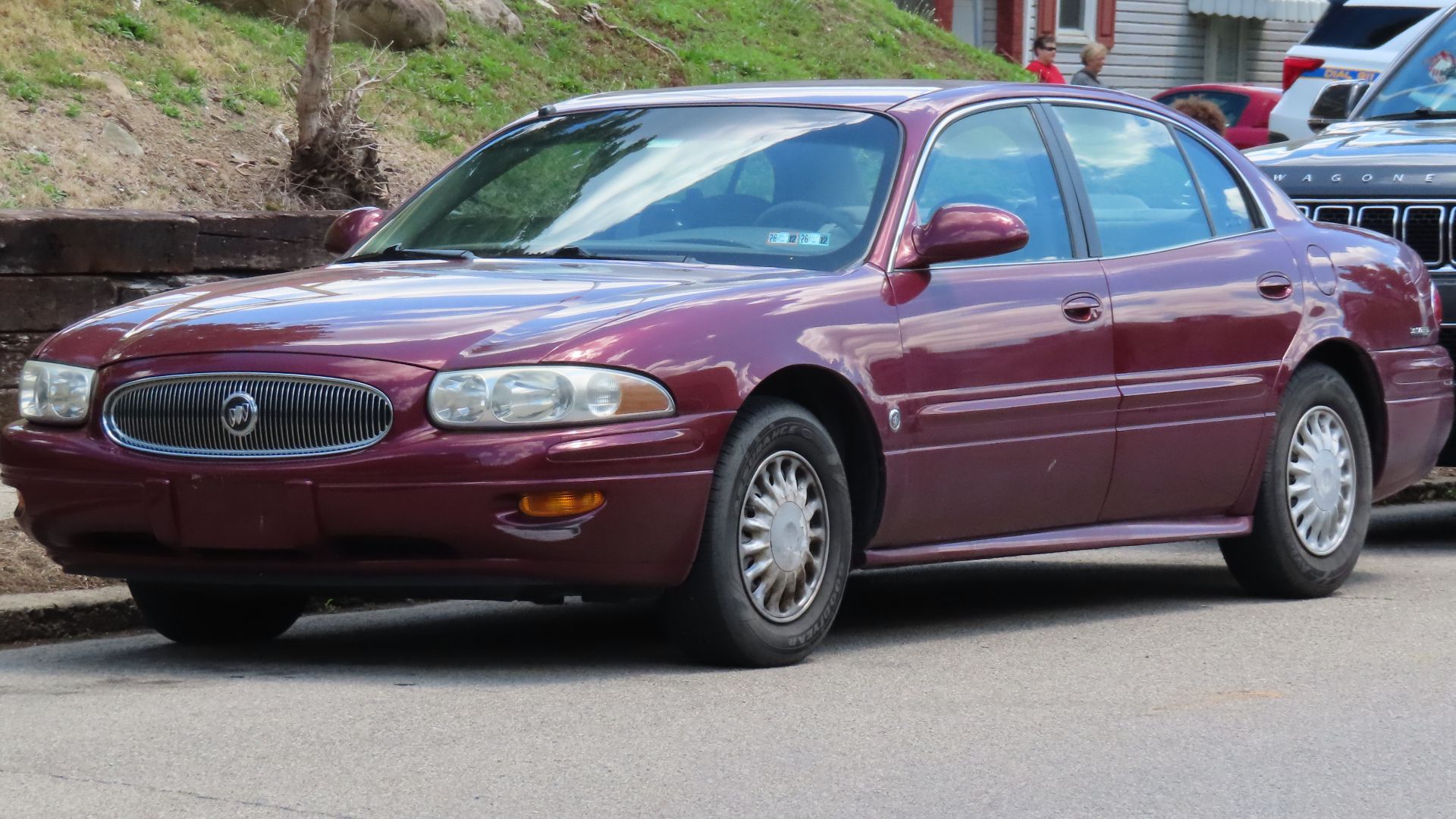 2002 Buick LeSabre Custom photographed in Beaver Falls, Pennsylvania. Finished in Medium Red Pearl.