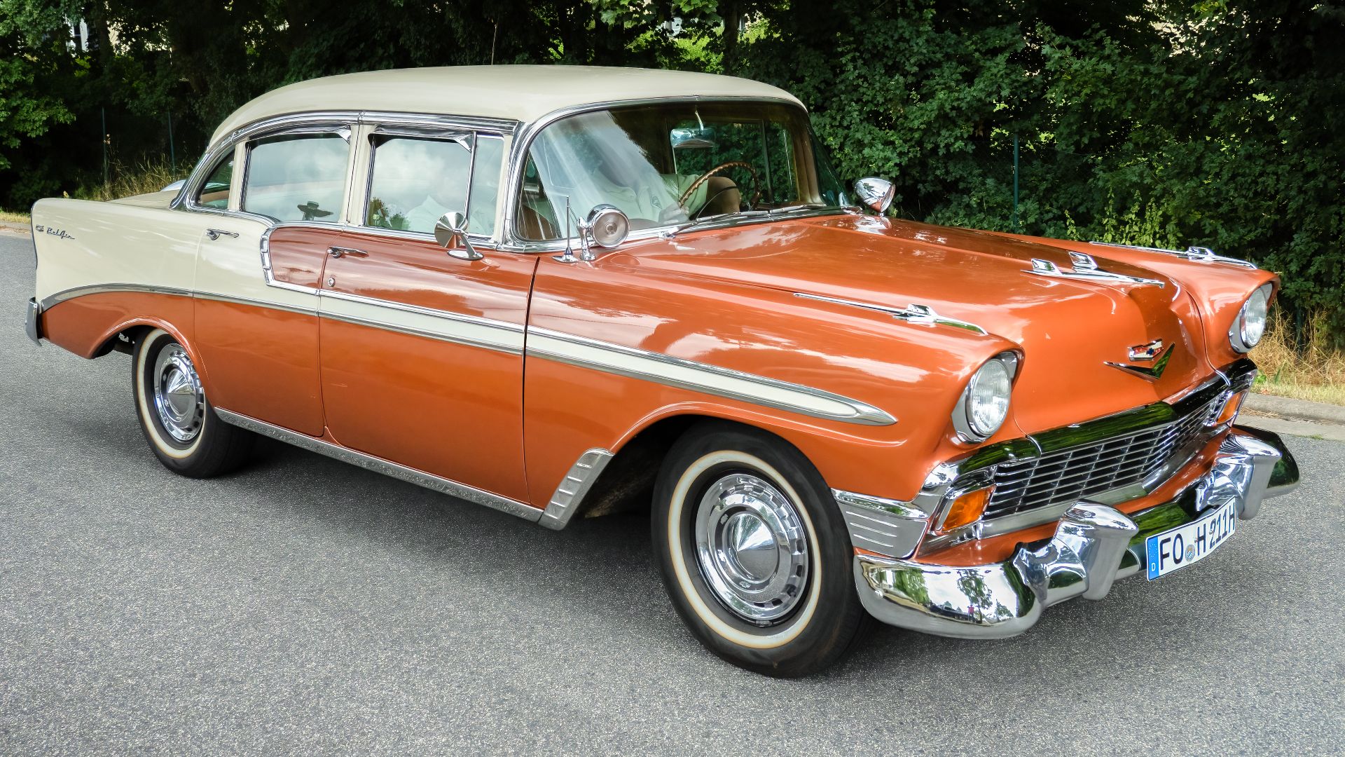 1956 Chevrolet Bel Air at the 4th Cars & Rhythm Hirschaid 2022