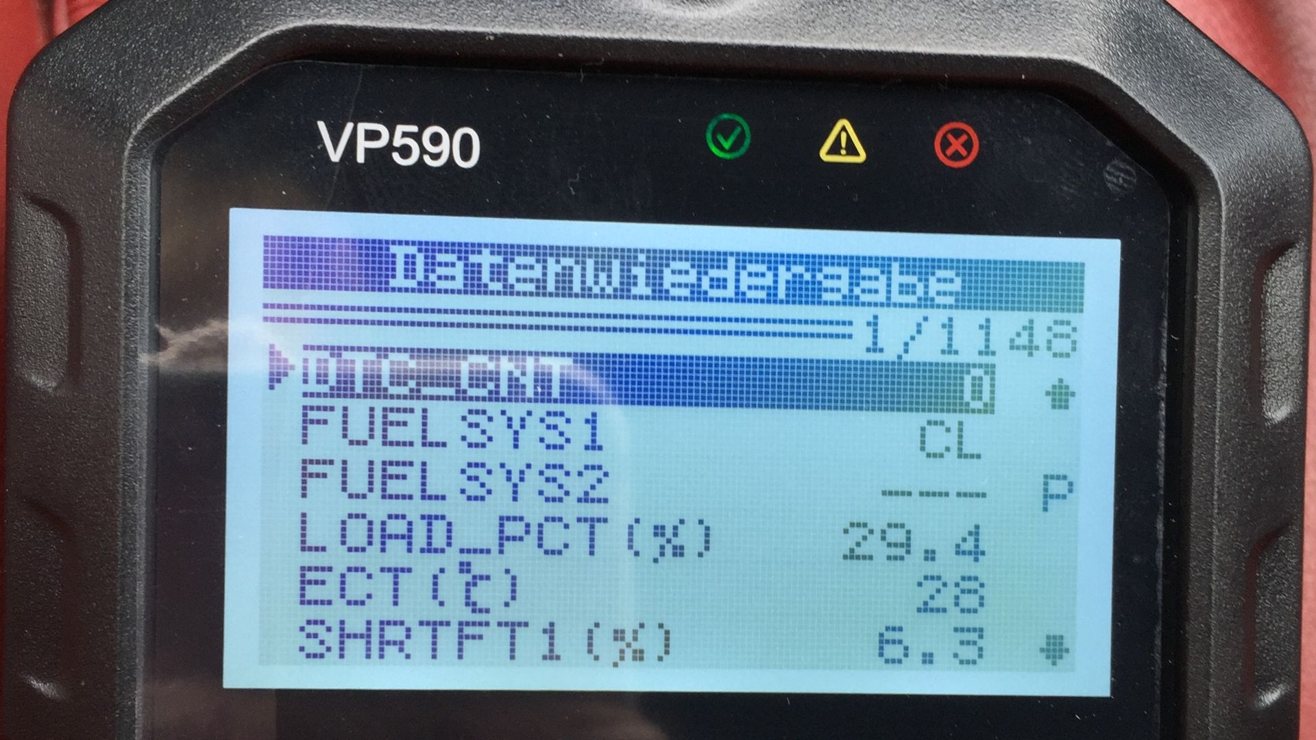 OBD2-Scanner Display