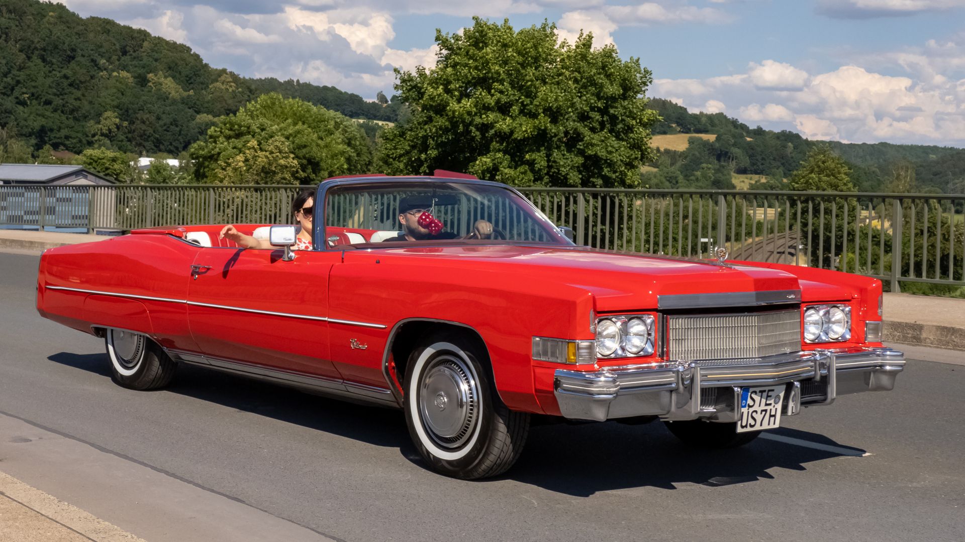 Cadillac Eldorado Convertible BJ. 1970 at the Oldtimer Meeting 2022 in Kulmbach