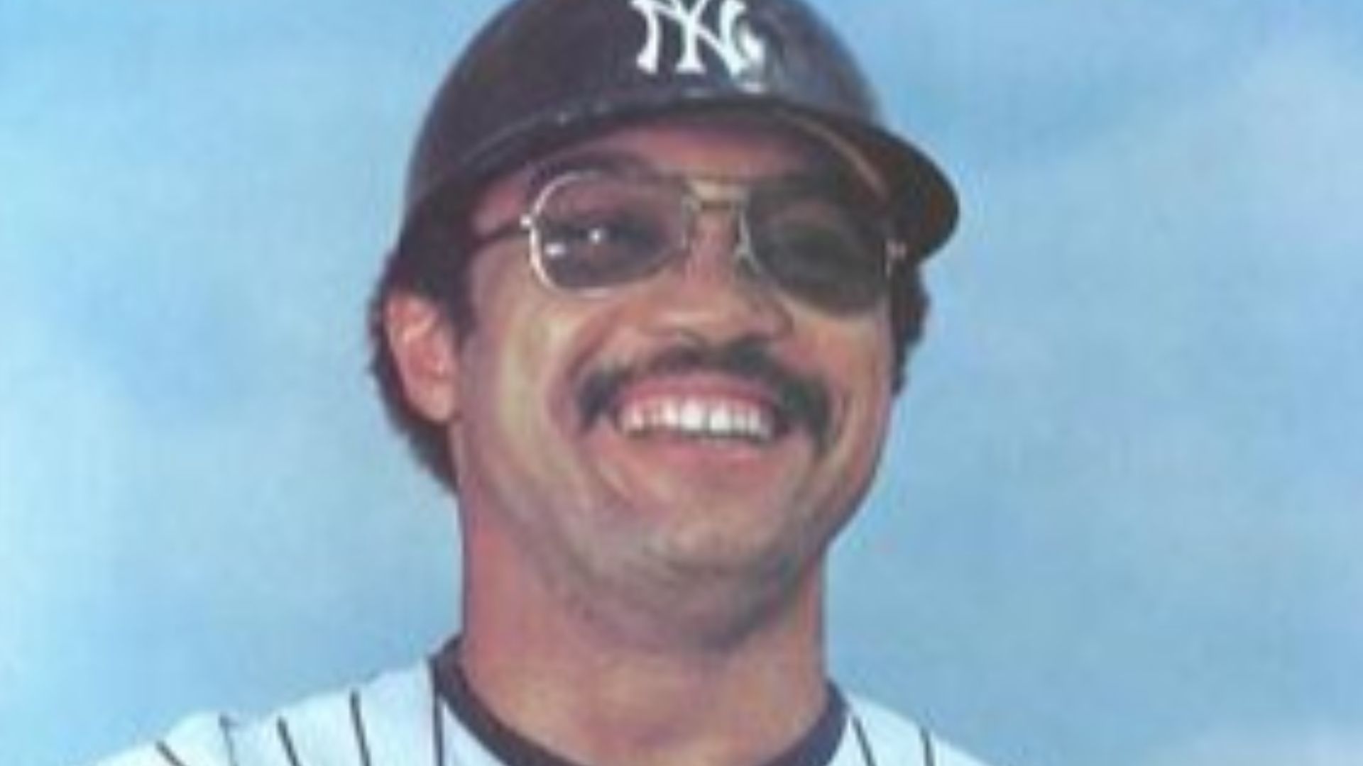Professional baseball player Reggie Jackson during the 1981 season as a member of the New York Yankees.
