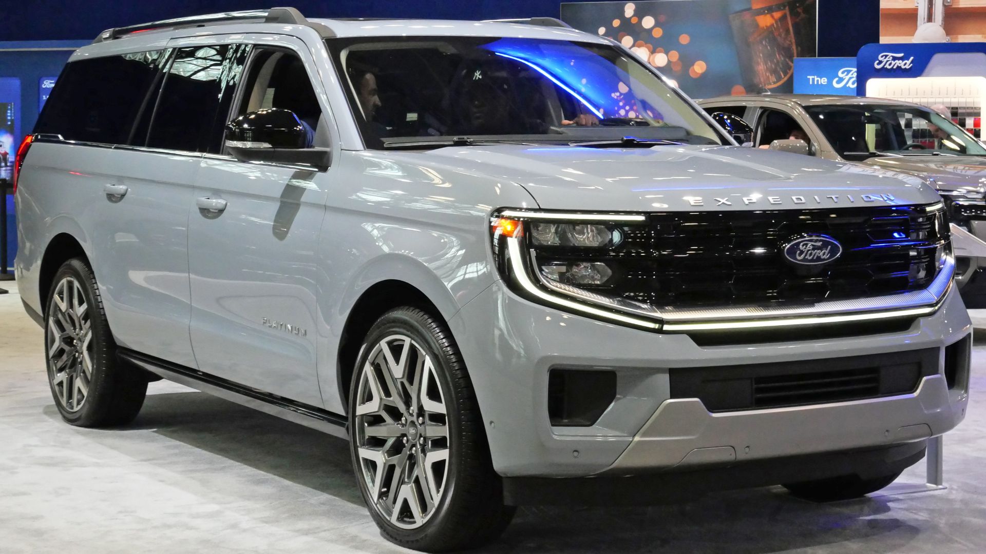 A 2025 Ford Expedition Platinum MAX photographed during the 2025 New York International Auto Show, inside the Javits Convention Center, at Hudson Yards, Manhattan, New York.