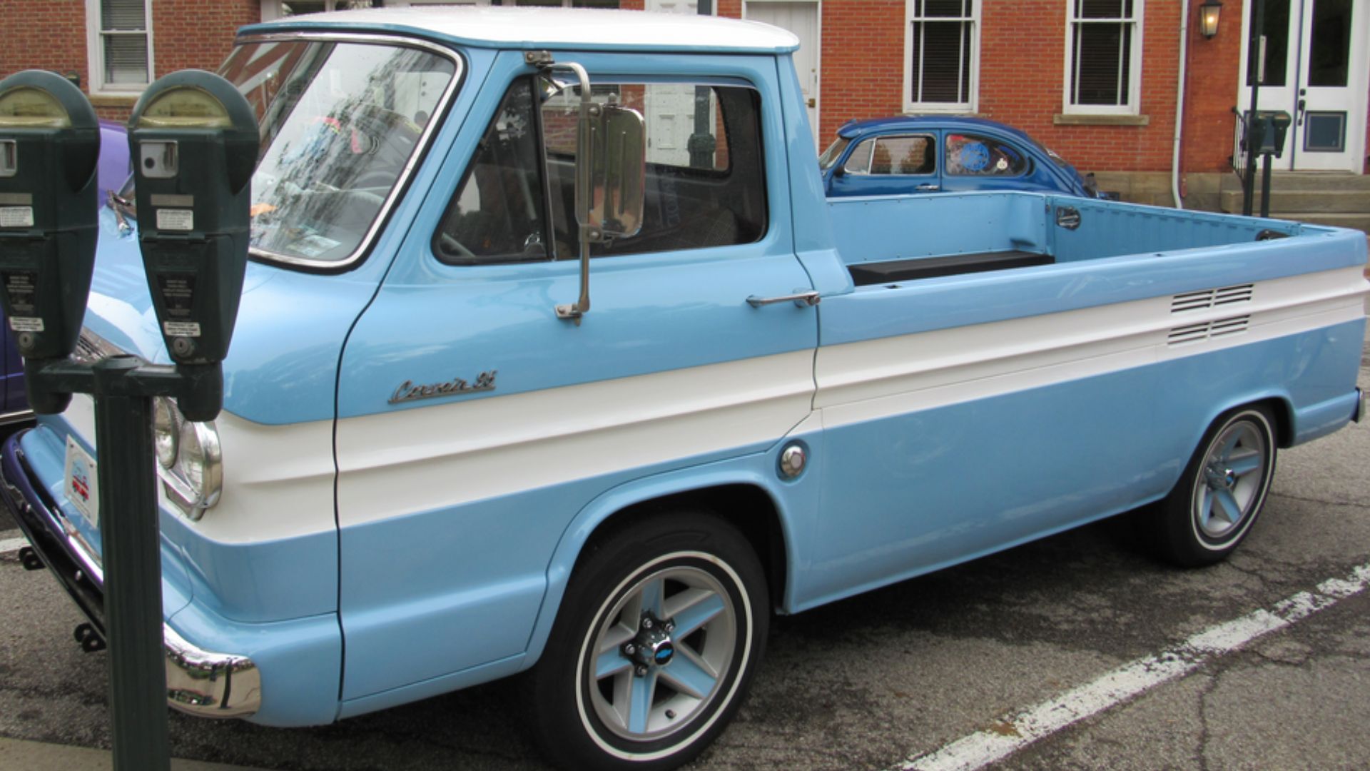 1961-64 Chevrolet Corvair Rampside, photographed in Ohio, USA.