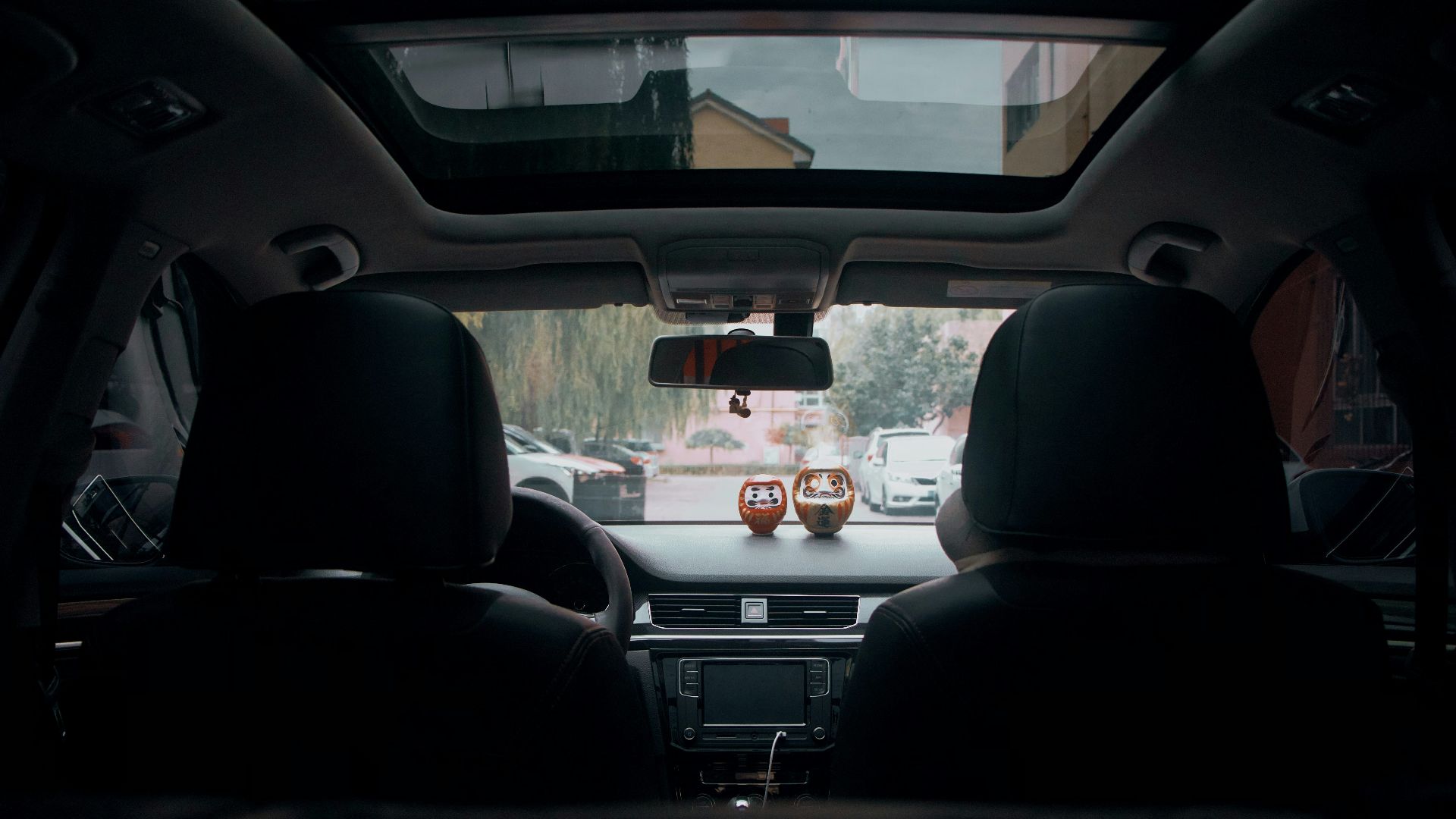 photo of black vehcile dashboard