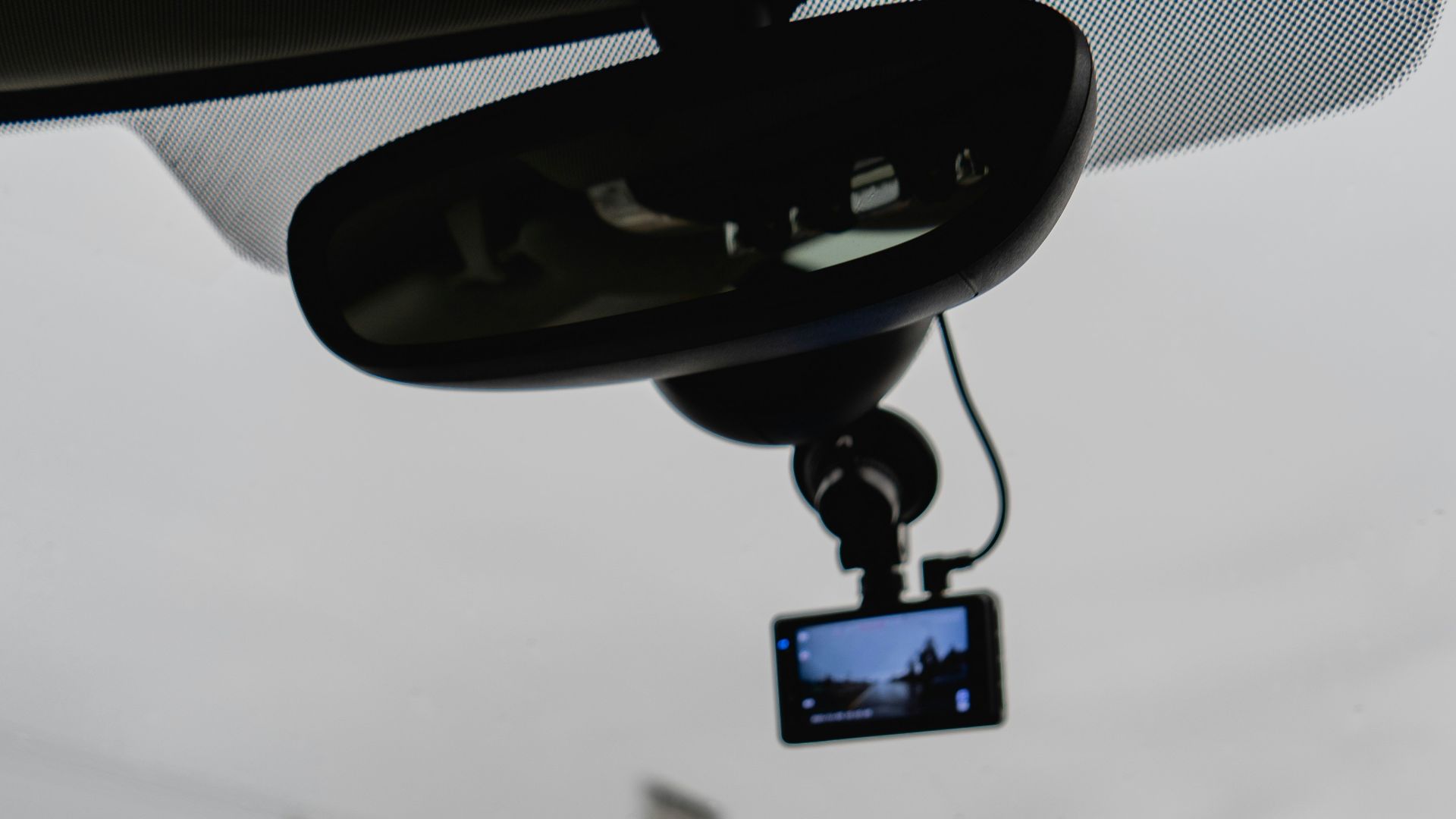the dashboard of a car with a gps device