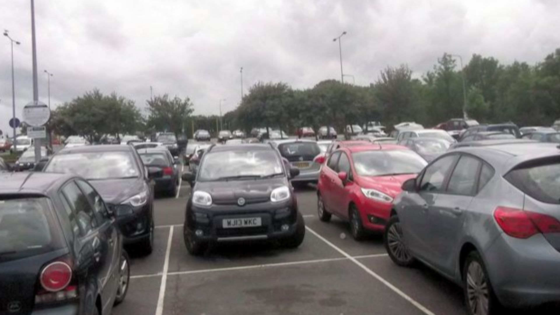 Car park at Exeter Services