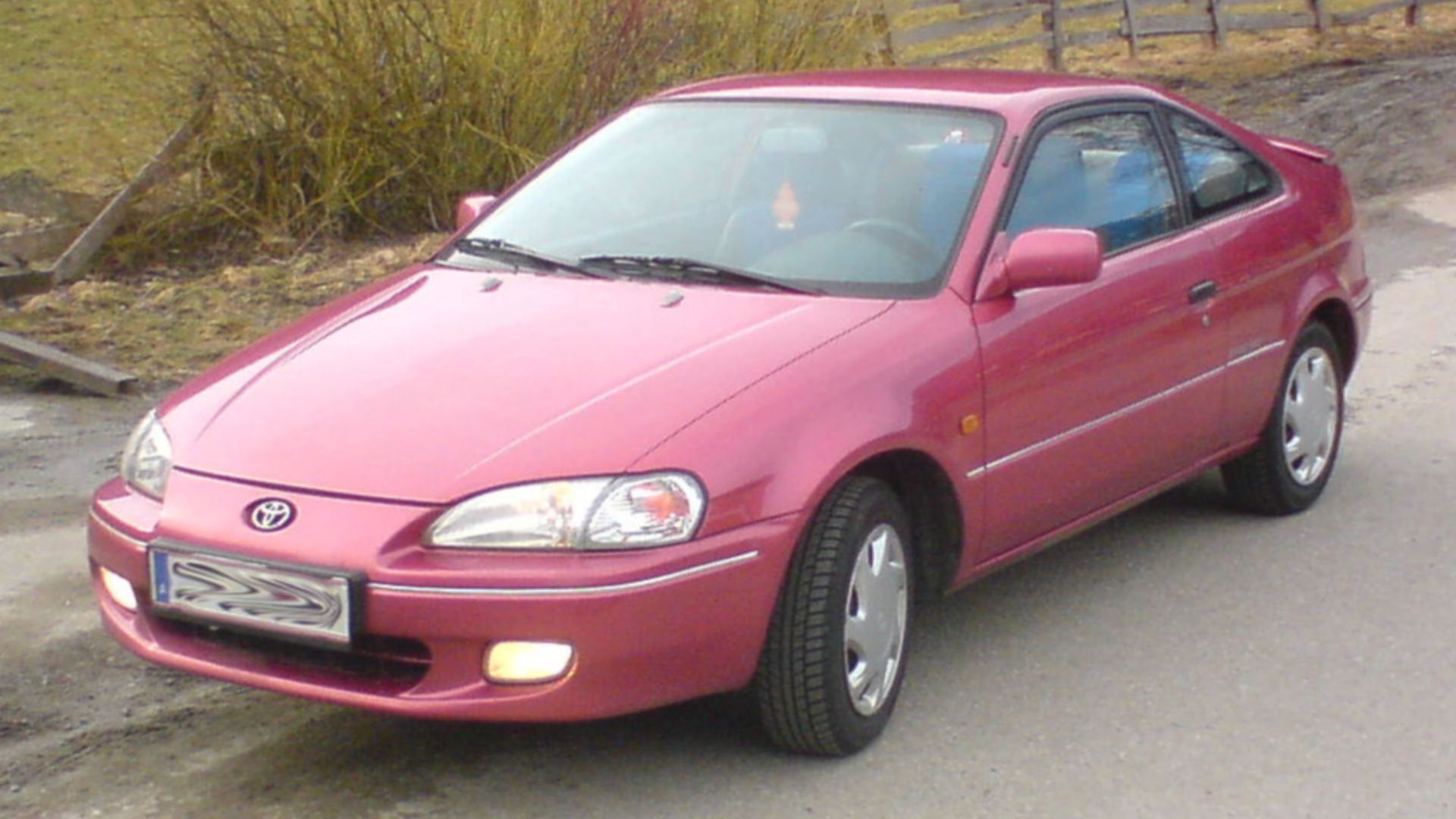 Toyota Paseo Austria Version; side-mirrors were coloured separately - the chrome-lines going round the vehicle weren't standard either