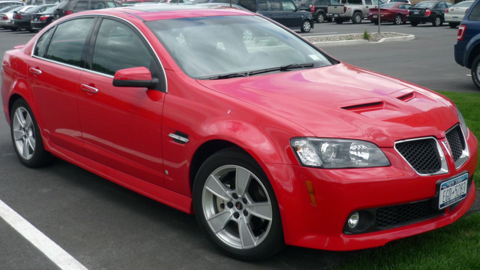 2008 Pontiac G8 GT sedan, photographed in the United States.