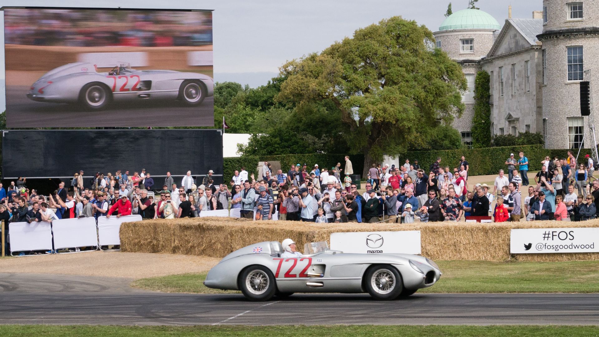 1955 Mercedes-Benz 300 SLR '722' at the Goodwood Festival of Speed 2015.
