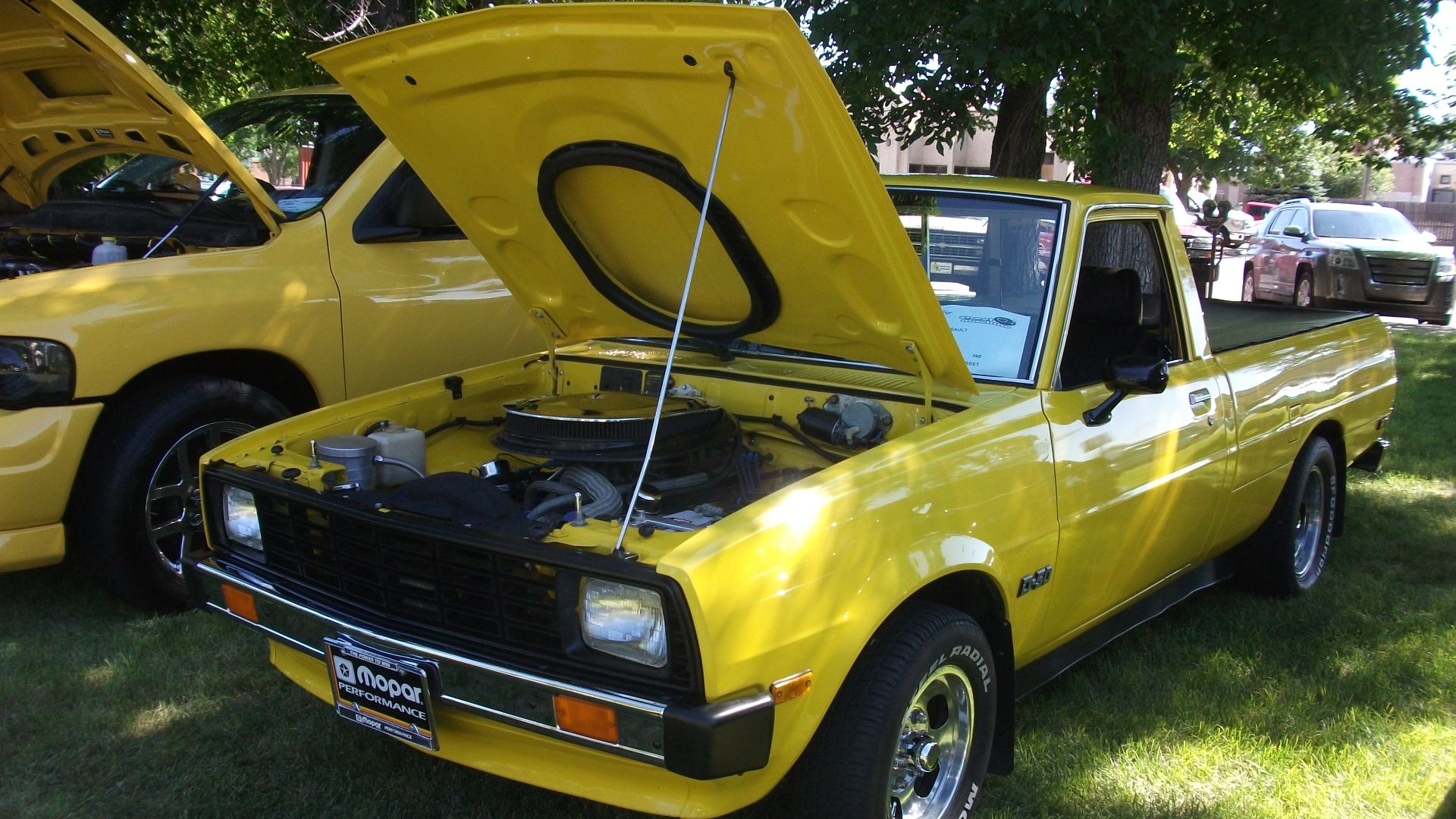 This 1980 Dodge D50 had a Chrysler 360cid V8 swapped in.