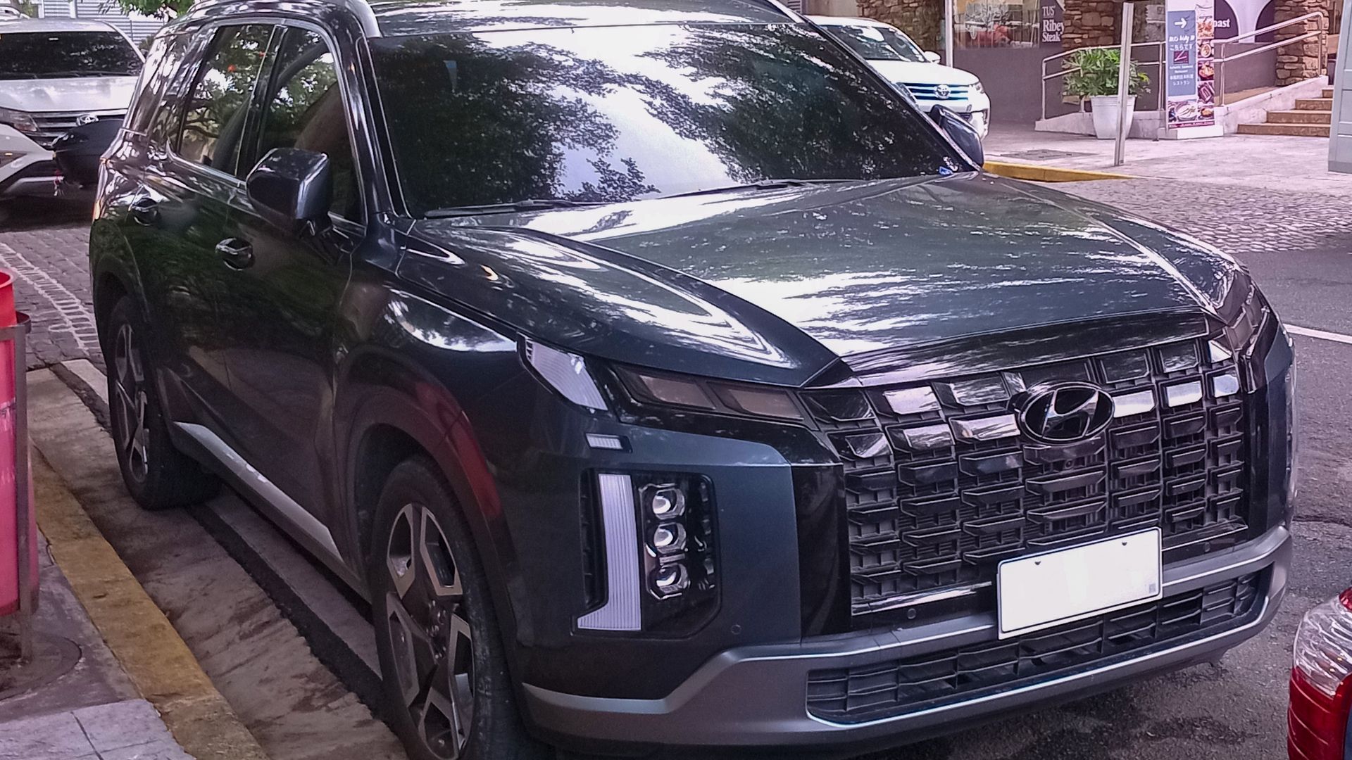 2023 Hyundai Palisade 2.2 GLS HTRAC AWD in Moonlight Blue, photographed in Westgate Center, Filinvest City, Alabang, Muntinlupa, Metro Manila, PH.