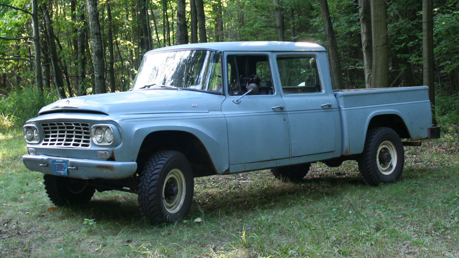 First four door crew cab pick-up truck manufactured.  Built by International Harvester.