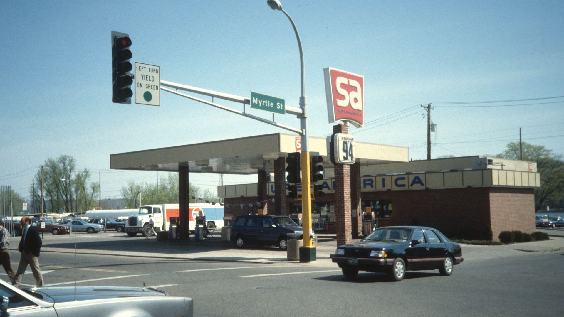 The Super America Gas Station at 33 Main Street North in Stillwater, Minnesota.
