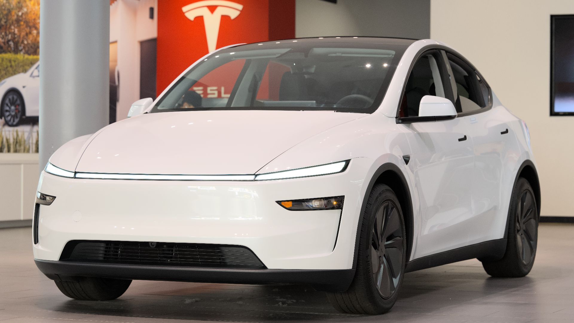 The refreshed 2025 Tesla Model Y at Santana Row.