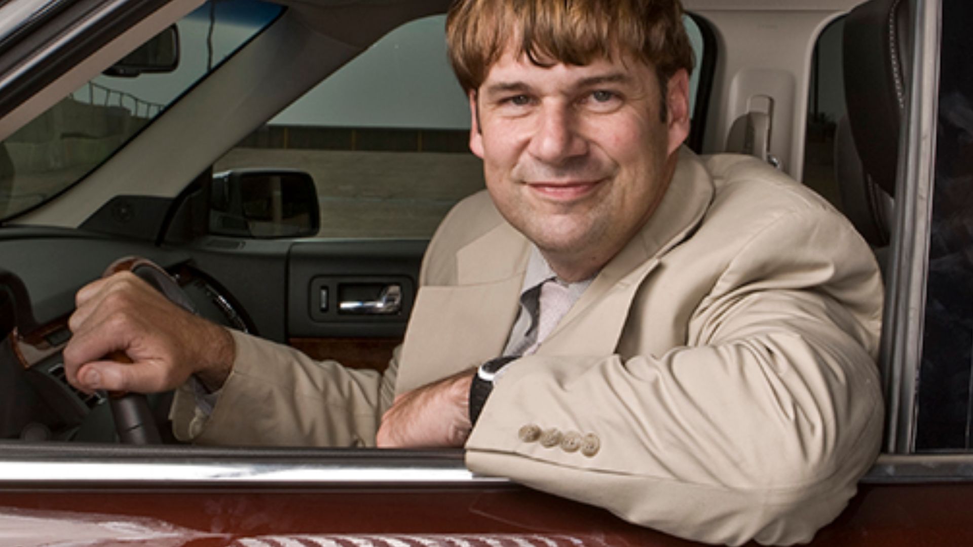 Subject: Jim Farley, behind the wheel of a Ford Flex when he was Chief Marketing Officer of Ford Motor Company
Location: 20900 Oakwood Blvd. Dearborn, MI 48124
Link to Photo: Common History
Original File Name: bc2008059_046
Credit: Bill Cramer/Wonderful M