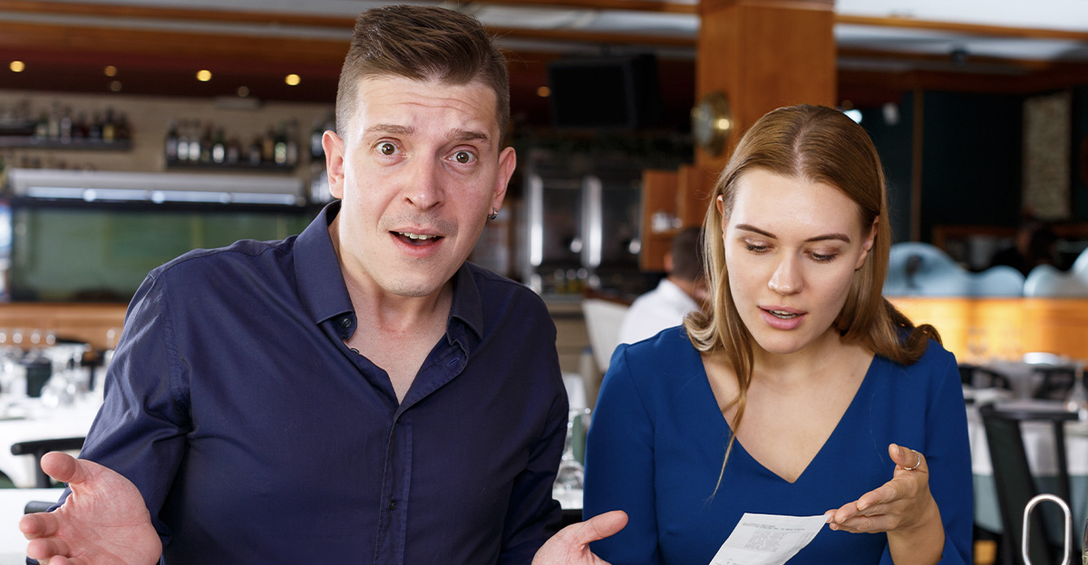 Couple is not satisfied with cost of food