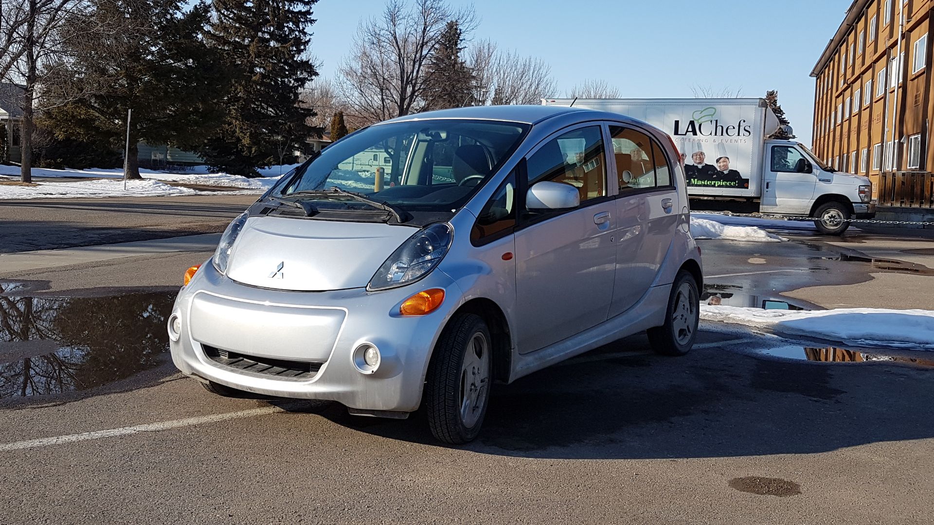 Likely an unremarkable spotting for most but the first electric Mitsubishi i-MiEV I have seen here.