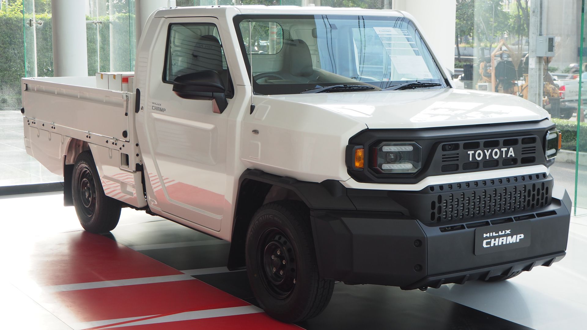 2023 Toyota Hilux Champ 2.4 Diesel SWB Attractive Package in Toyota Alive Space, Bangna, Bangkok, Thailand.