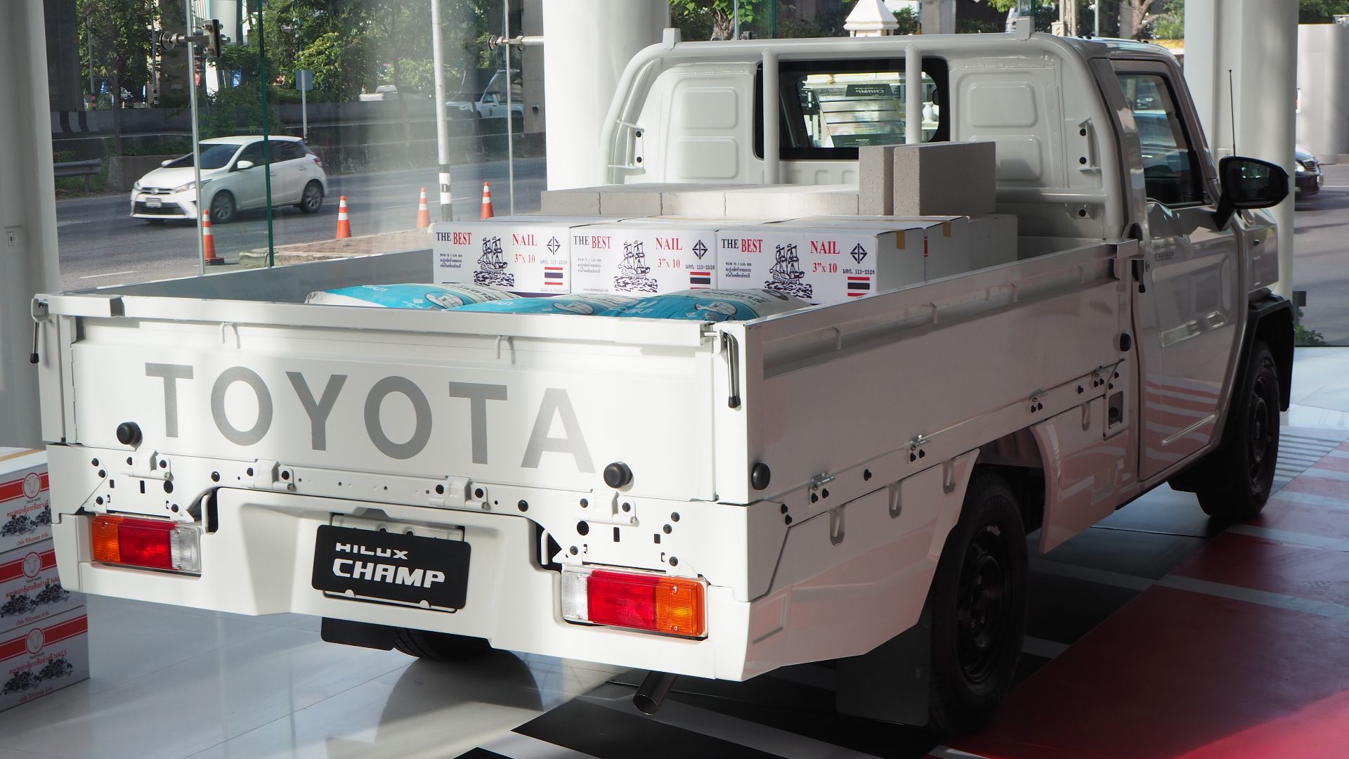 2023 Toyota Hilux Champ 2.4 Diesel SWB Attractive Package in Toyota Alive Space, Bangna, Bangkok, Thailand.