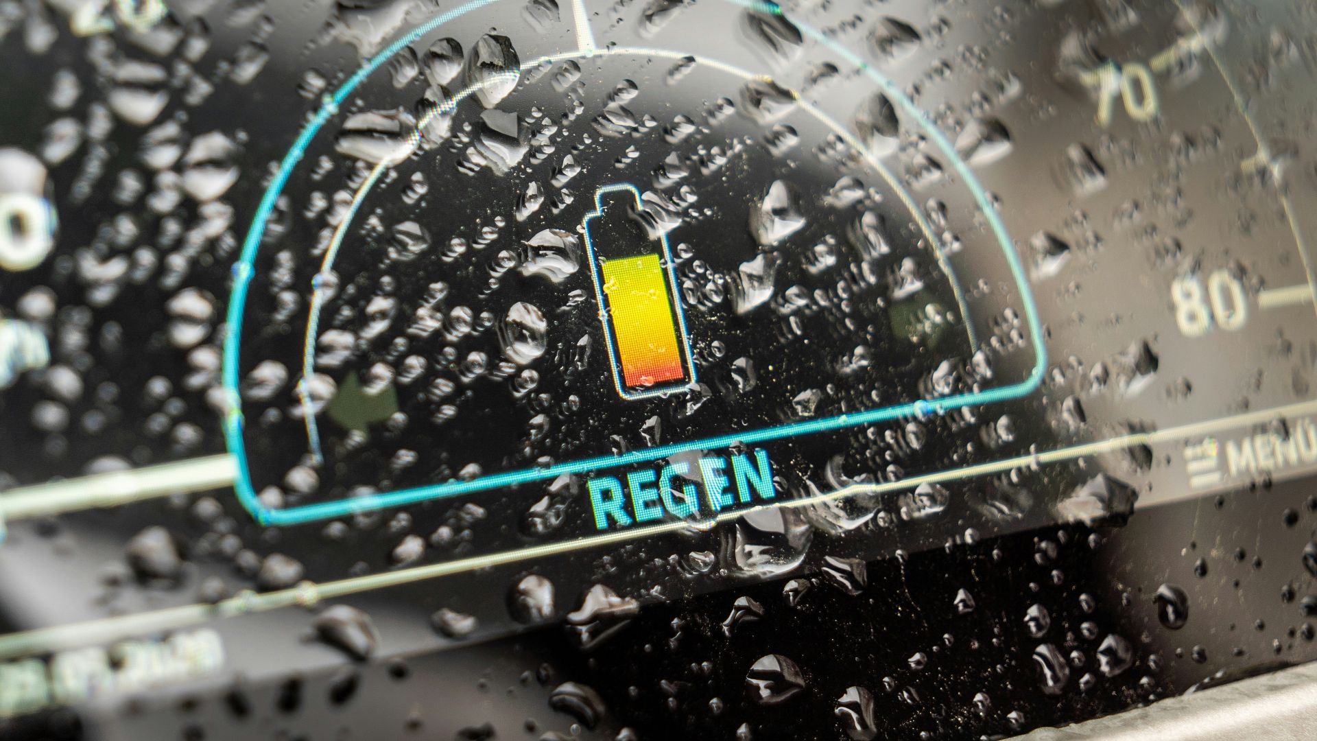 black and white digital speedometer