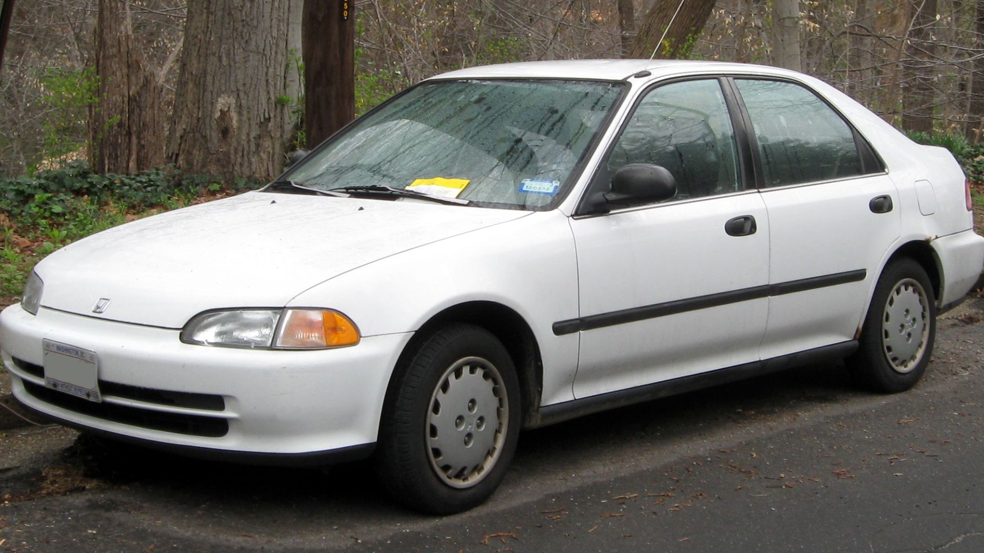 1992-1995 Honda Civic photographed in Washington, D.C., USA.