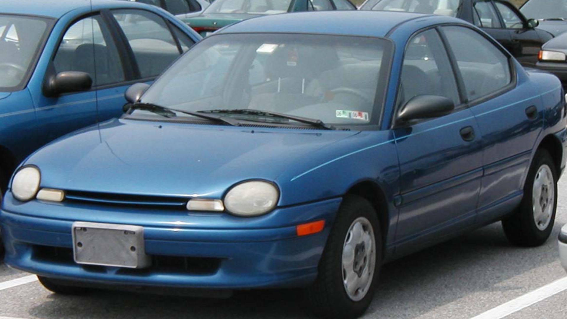 1995-1999 Dodge Neon photographed in USA.
