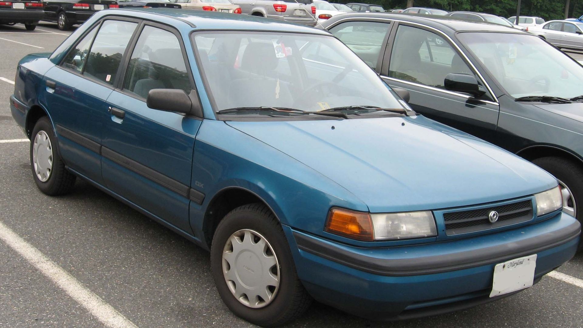 1990-1992 Mazda Protege photographed in USA.