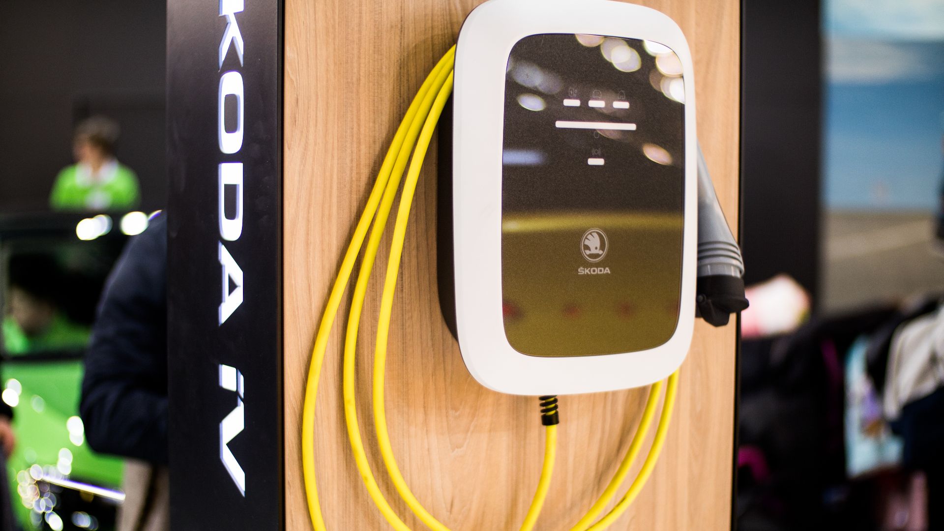 Škoda home charging station.