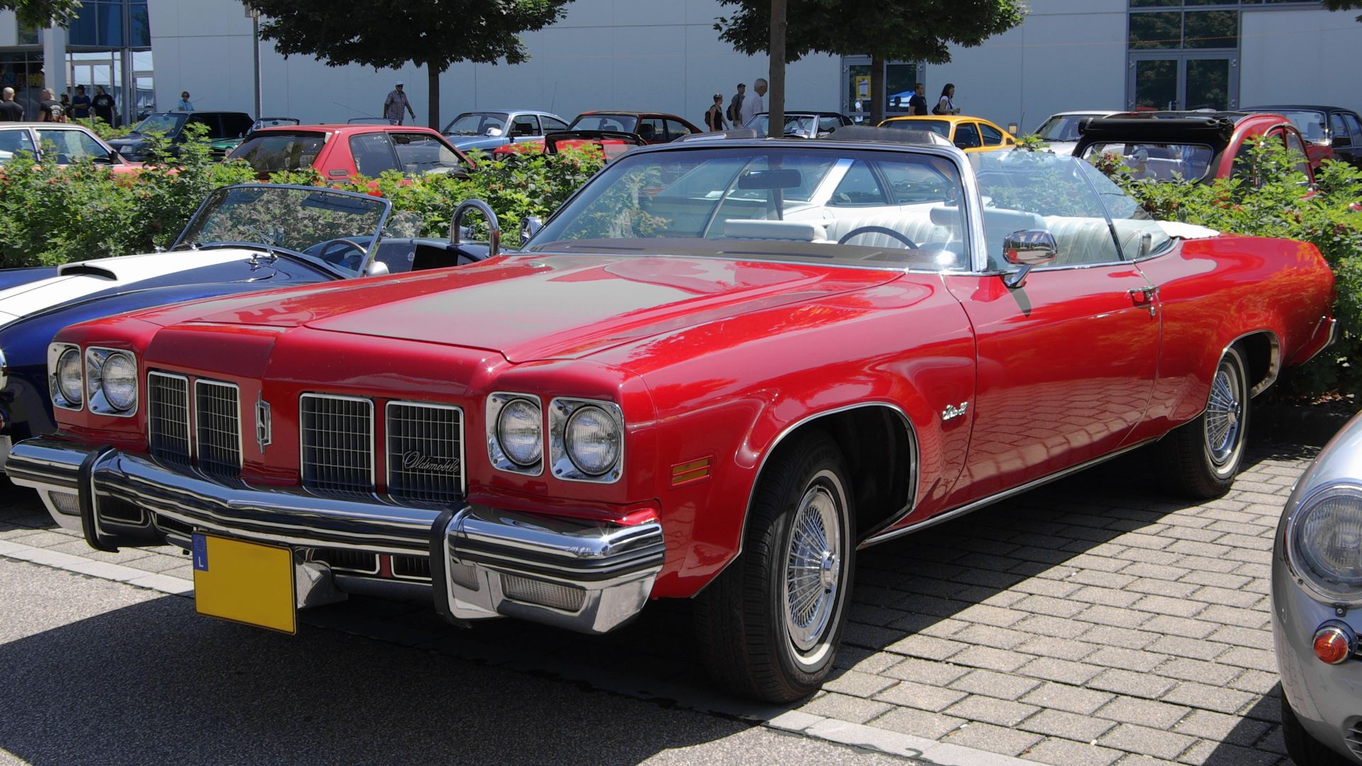 Mid-seventies (1974?) Oldsmobile Delta 88 Convertible with Luxemburg registration, at the 29th Int'l Oldtimer Meet in Konz, Germany