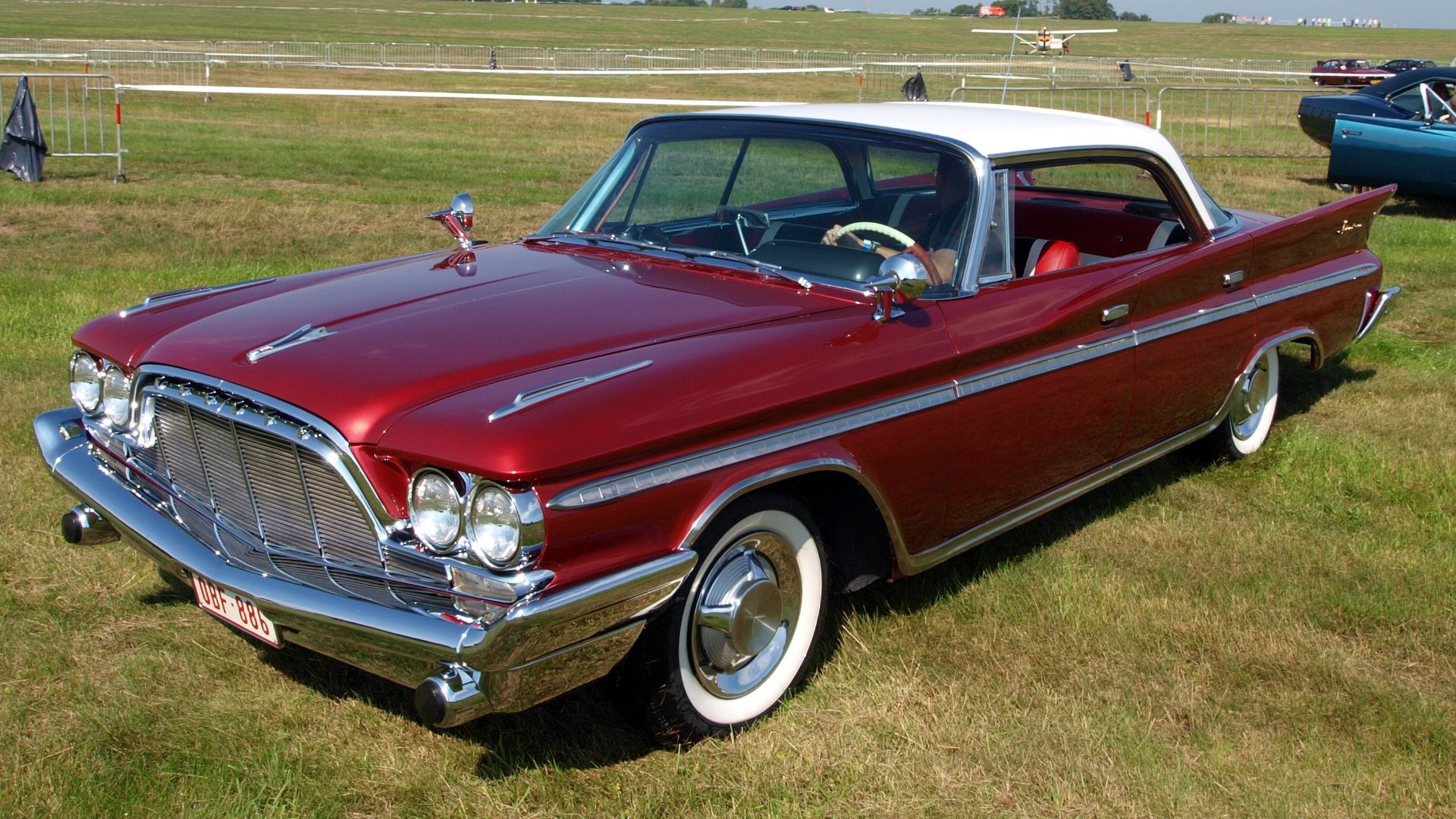 A 1960 DeSoto Adventurer at The International Oldtimer Fly and Drive In 2010, Schaffen-Diest, Belgium.