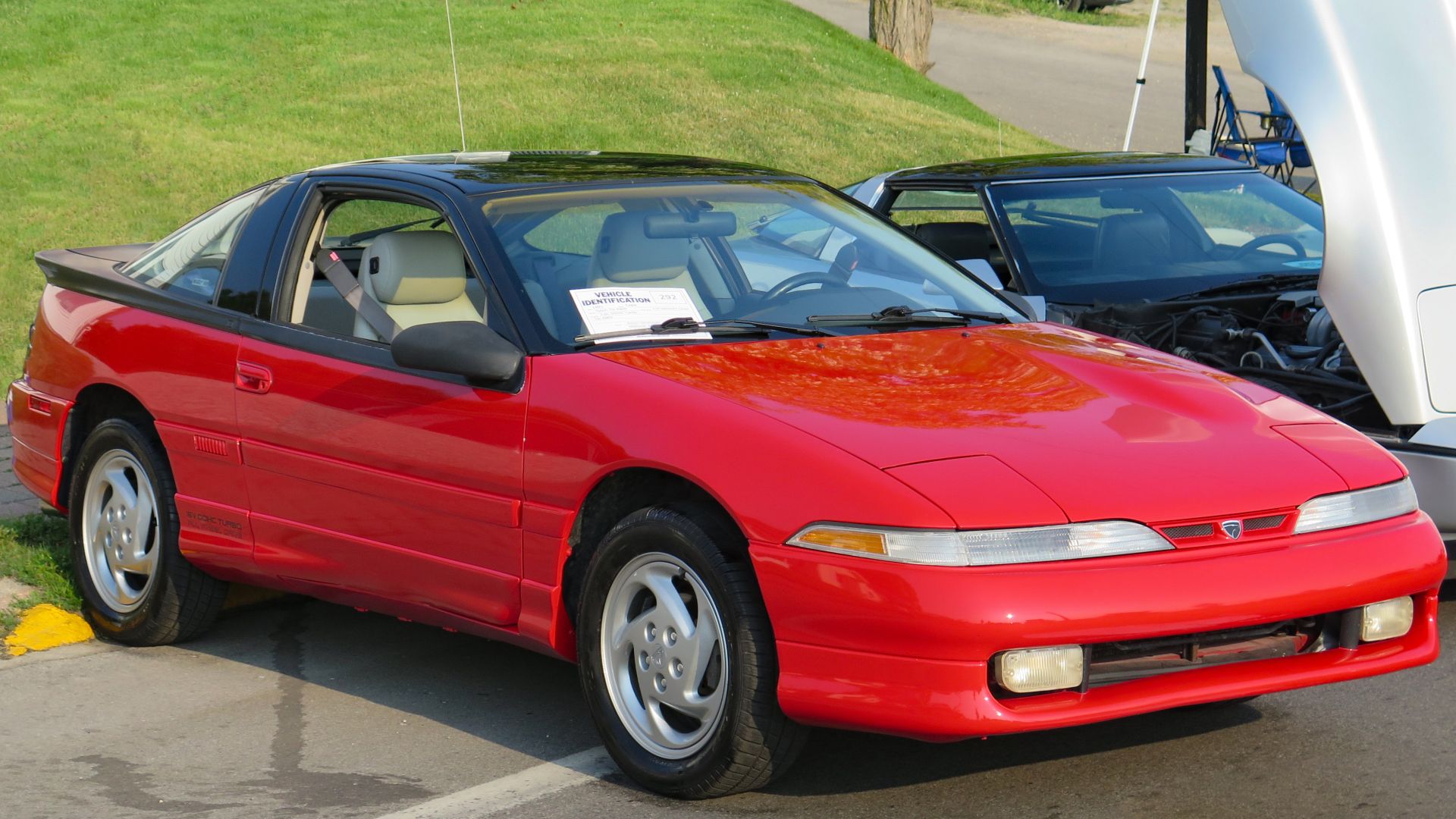 1991 Eagle Talon TSi AWD photographed at the 2023 St. Ignace Car Show Weekend in St. Ignace, Michigan, USA.