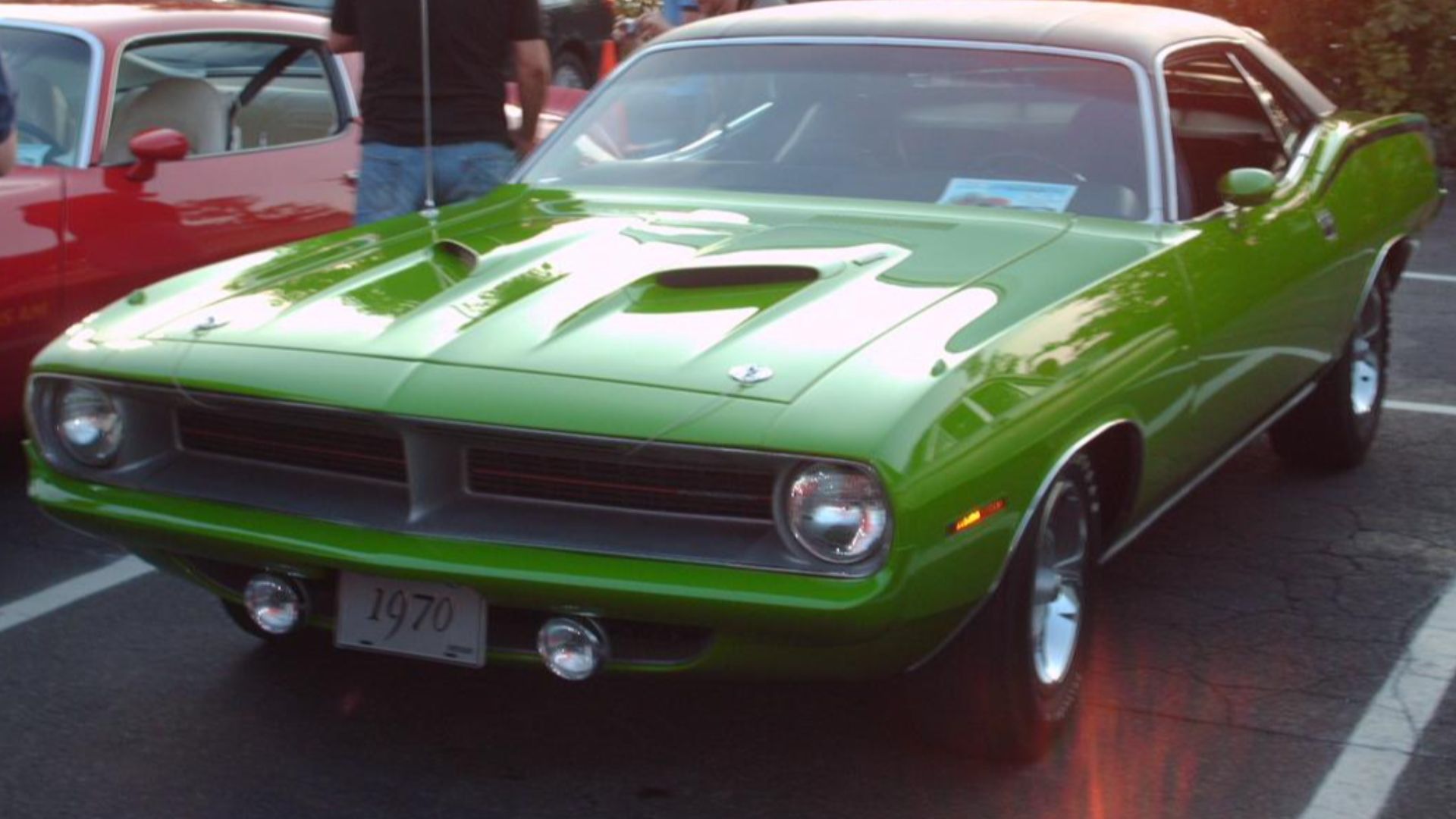 1970 Plymouth Barracuda photographed in Montreal, Quebec, Canada at Gibeau Orange Julep.