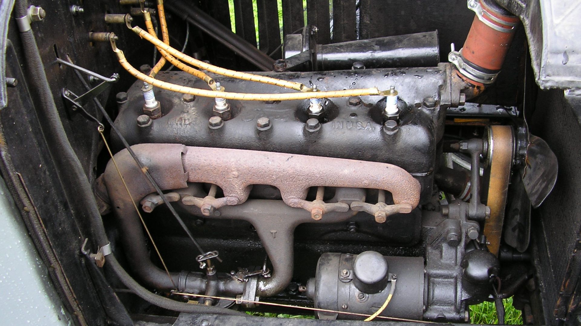 The engine in a Ford model T. Photographed by myself at Prins Bertil Memorial in Stockholm, Sweden.