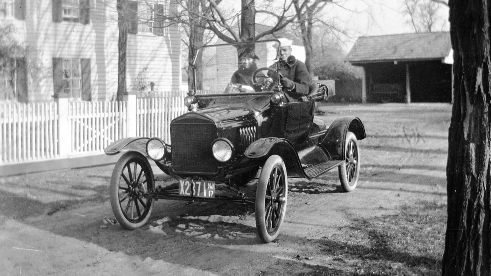 Thanks to Basic Transporter for the identification.  Camp Dix, NJ 1917-18. This Farmhouse and farm became part of Camp Dix in 1917 the year Camp Dix was established.  3x4 inch celluloid negative.  From the collection of negatives of an unknown photorapher