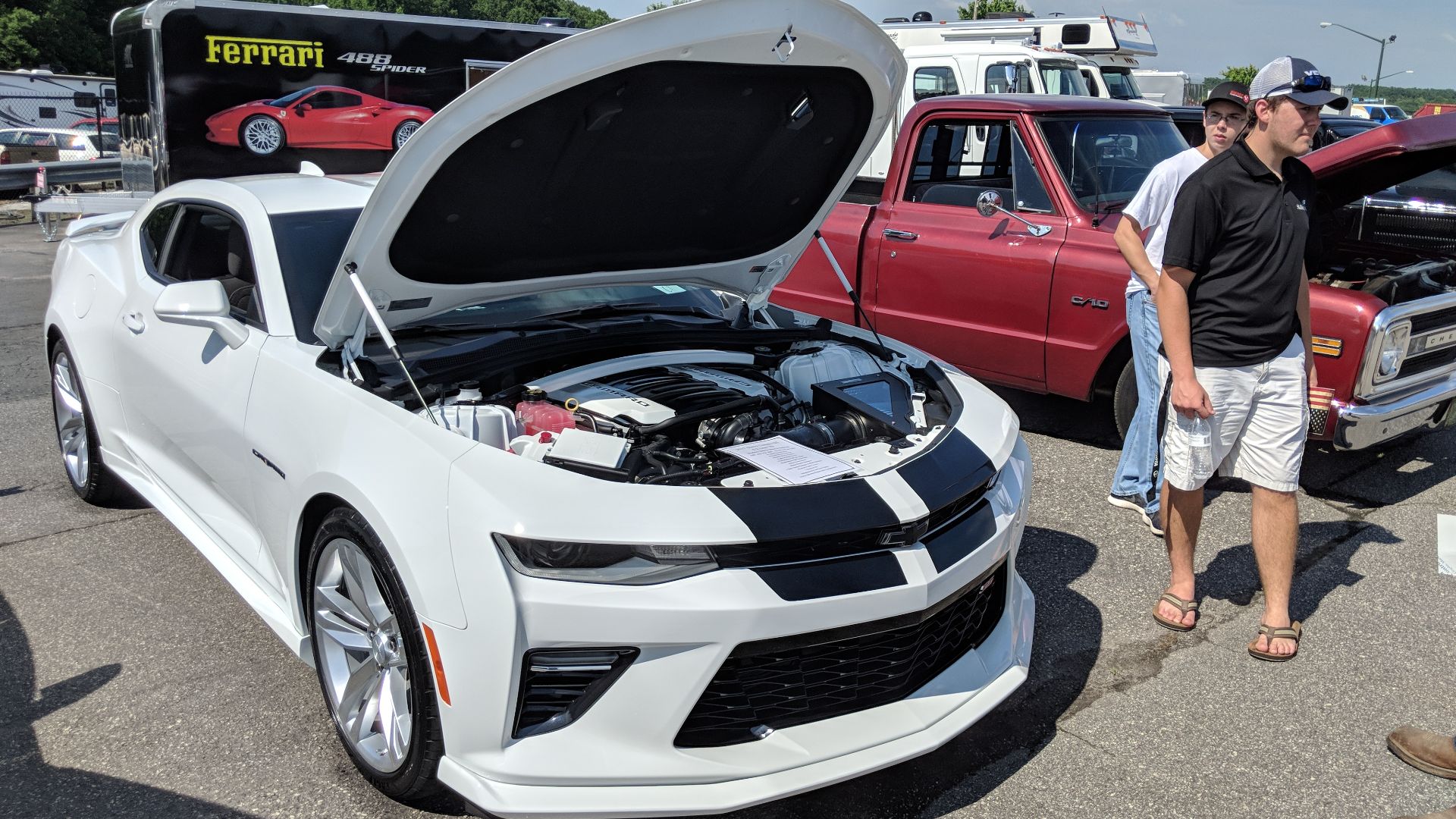 More than 50 classic, antique and collectible show cars, trucks and tractors, including Mustangs, Corvettes, Camaros, Firebirds, Challengers… and families, came together at Trailers of the East Coast on Saturday, June 2, 2018 Davie County High School Auto