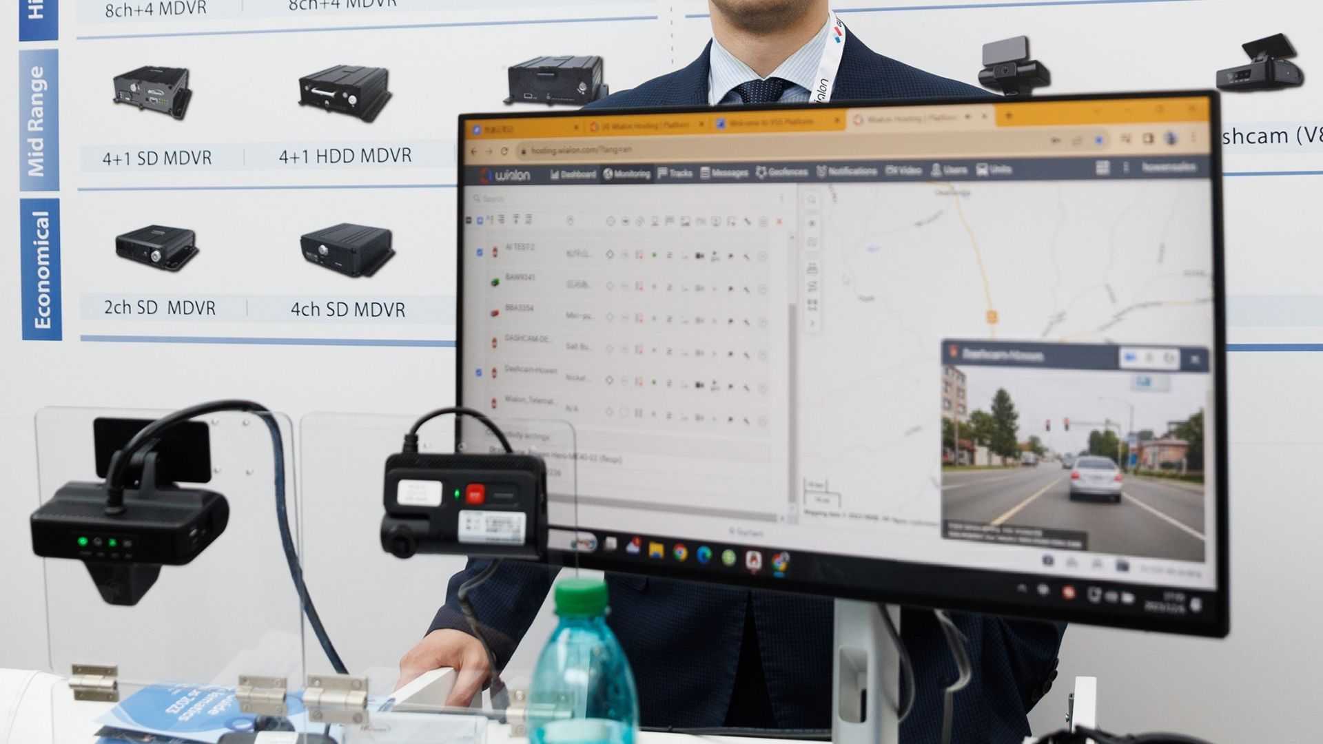 Video telematics device and fleet management software with video functionality