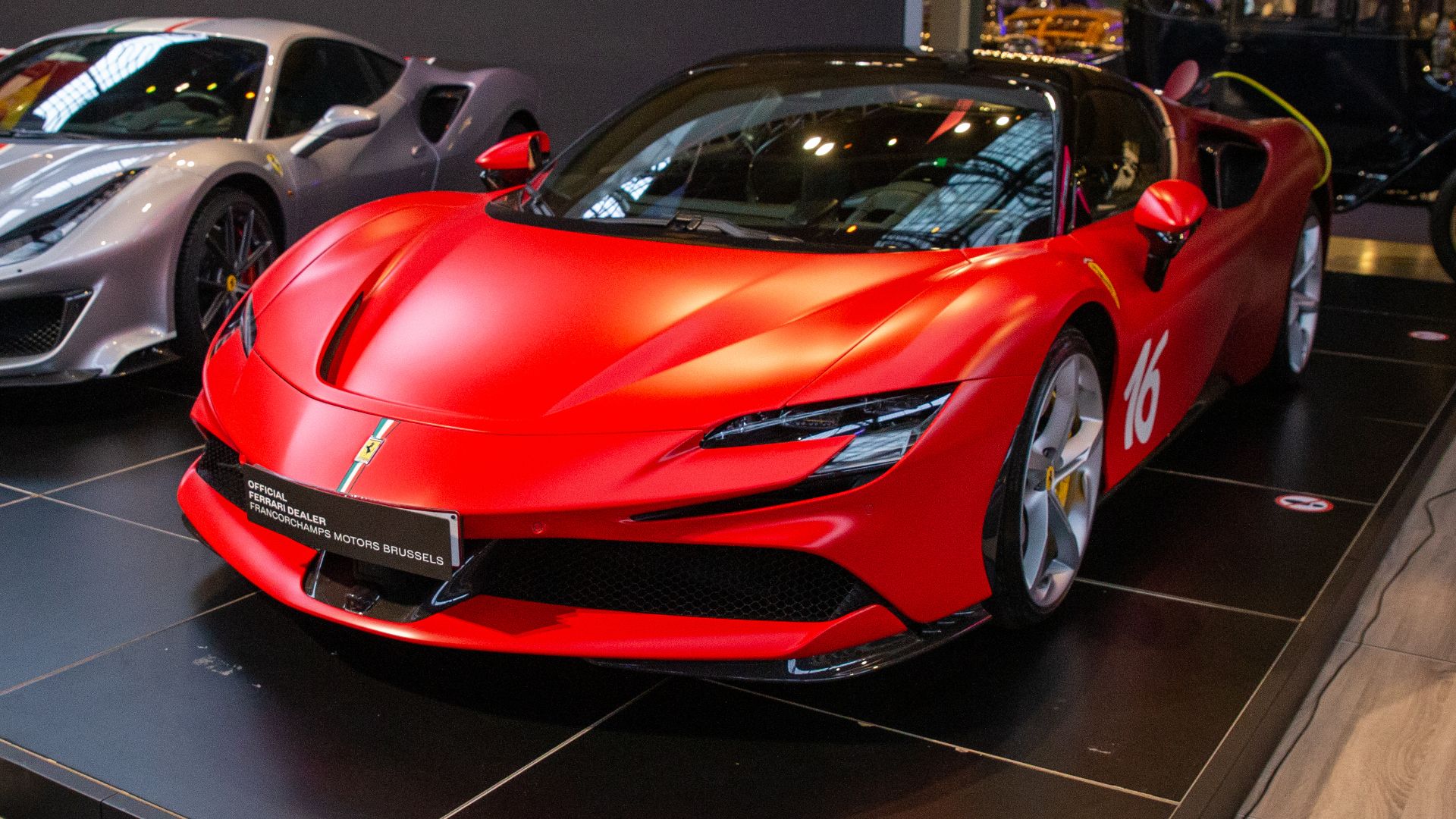 The Ferrari SF90 Stradale (Type F173) is a mid-engine PHEV (Plug-in Hybrid Electric Vehicle) sports car produced by the Italian automobile manufacturer Ferrari. The car shares its name with the SF90 Formula One car with SF90 standing for the 90th annivers