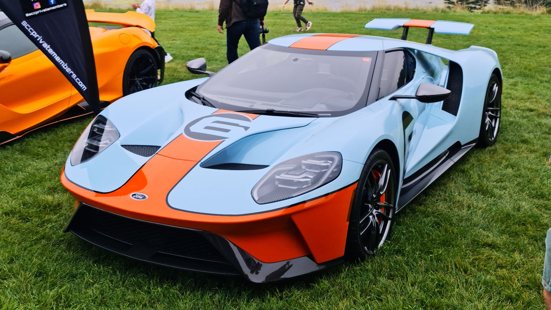A 2019 Ford GT Heritage Edition taken at Salon Prive 2021.