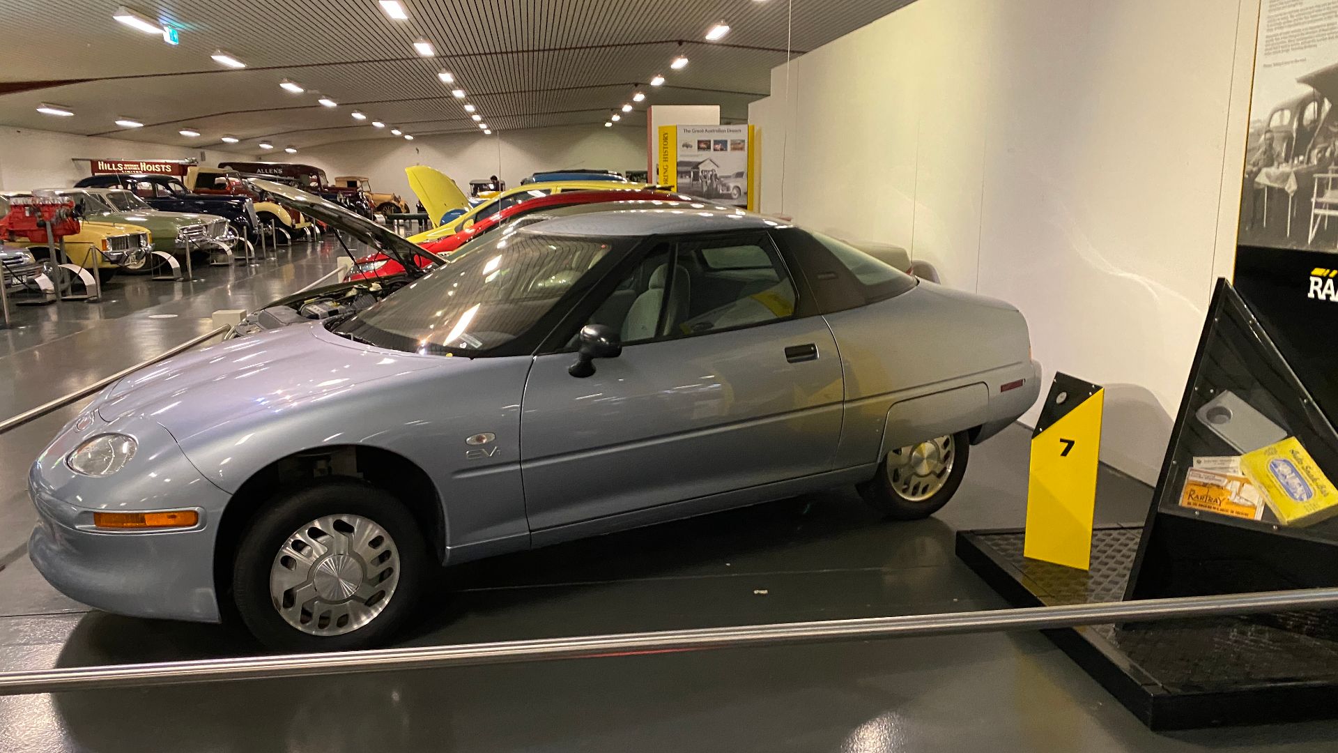 General Motors EV1 on display at the National Motor Museum.