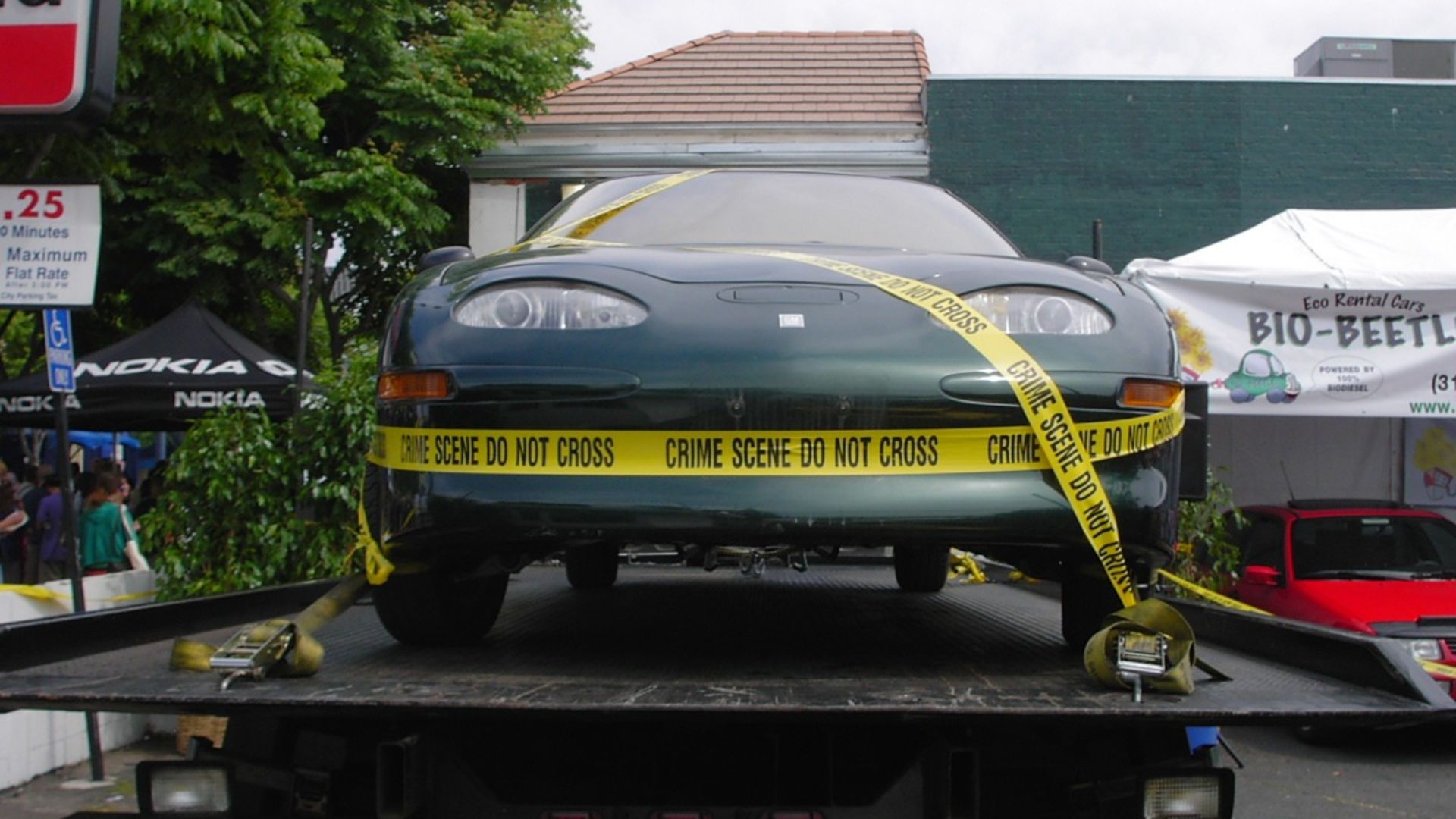 One of the EV1 all-electric cars that escaped destruction by General Motors Corporation in 2005.
