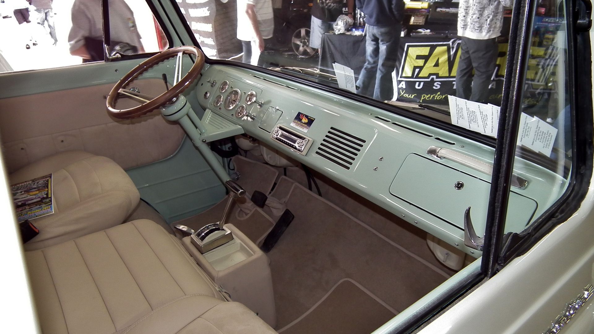 1961 Ford Econoline pick up interior. Taken at the 2011 New South Wales All Ford Day, held at Eastern Creek Raceway.