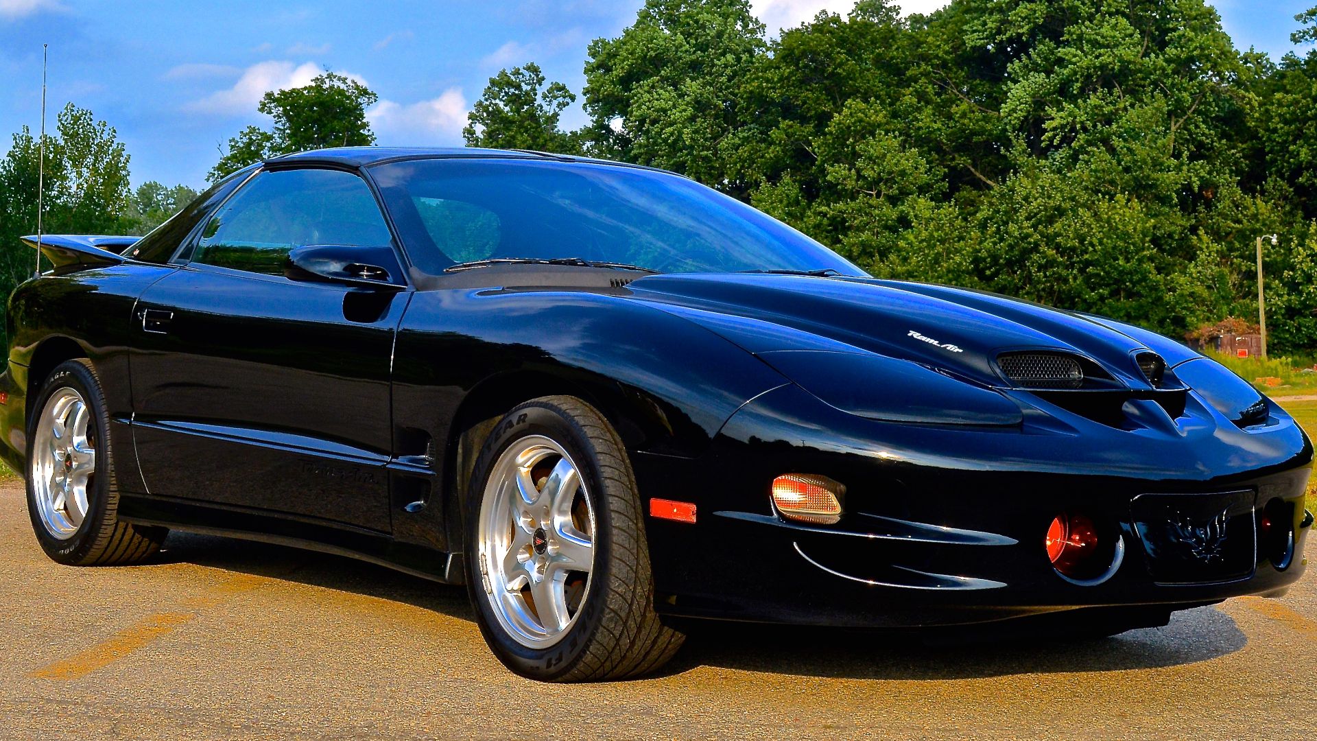 Black 2002 Pontiac Firebird Trans Am WS6.