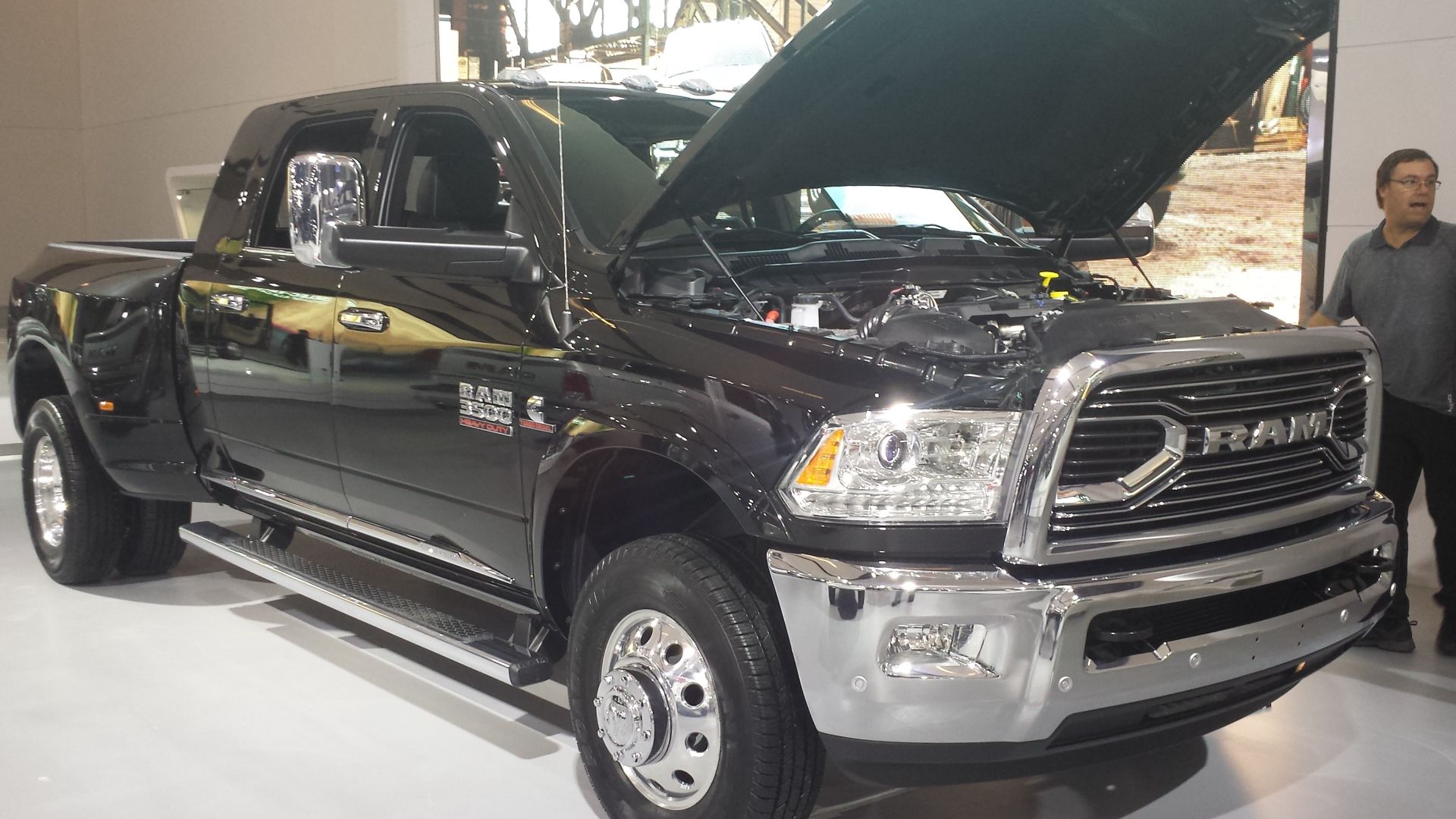 2018 Ram 3500 photographed in Montreal, Quebec, Canada at the Salon International de l’auto de Montréal 2018.