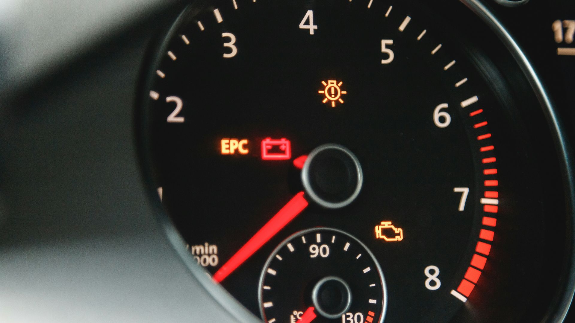 a close up of a car dashboard