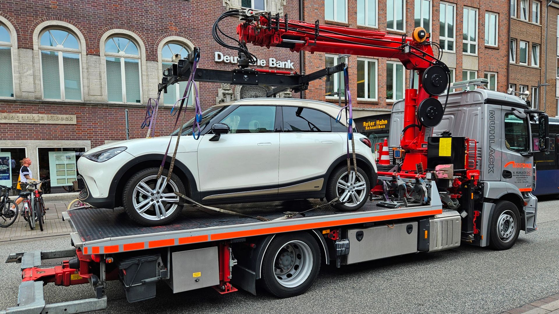 Flatbed tow trucks in Germany